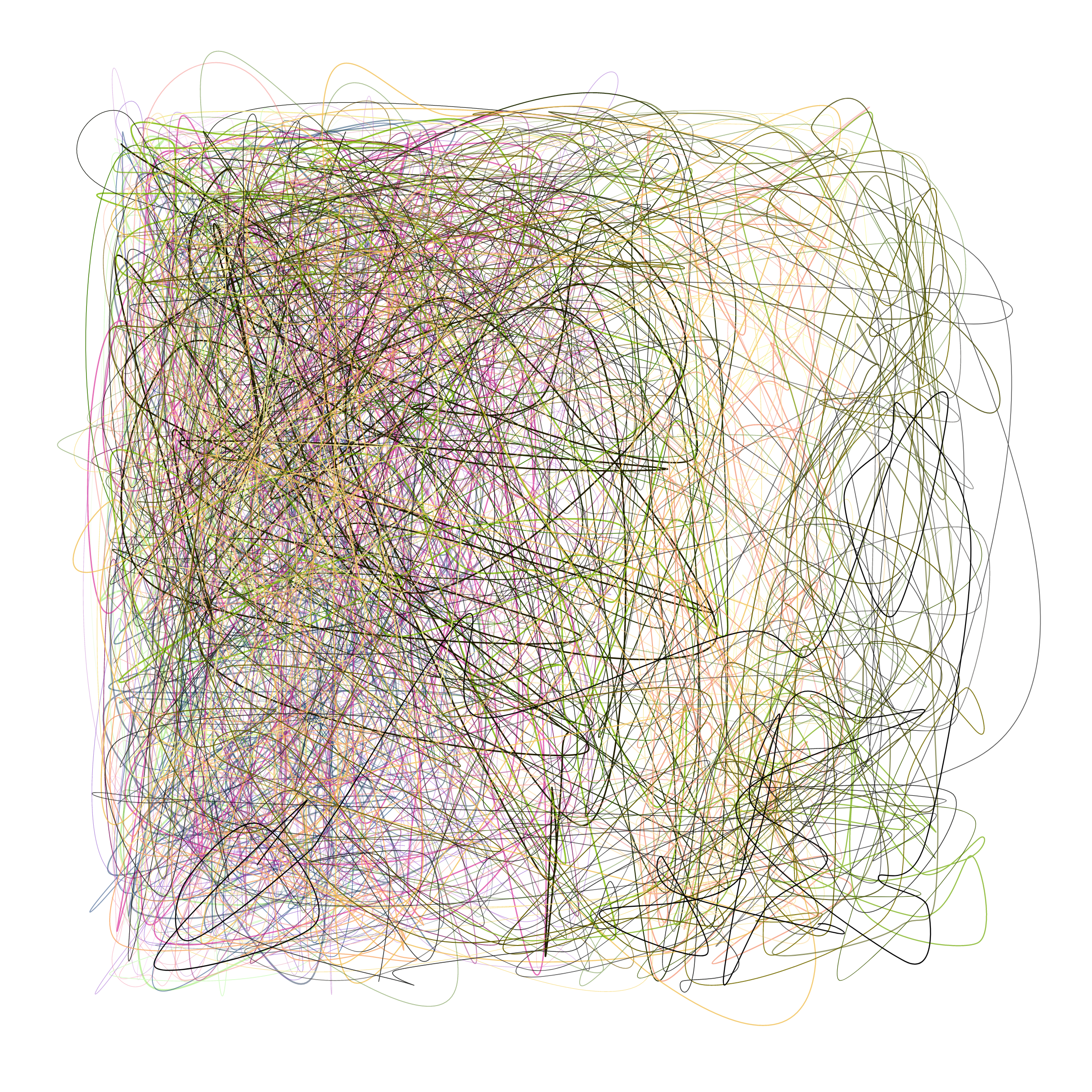 Art Blocks - Art Blocks v2 - Scribbled Boundaries #950 - NFT # 131000950