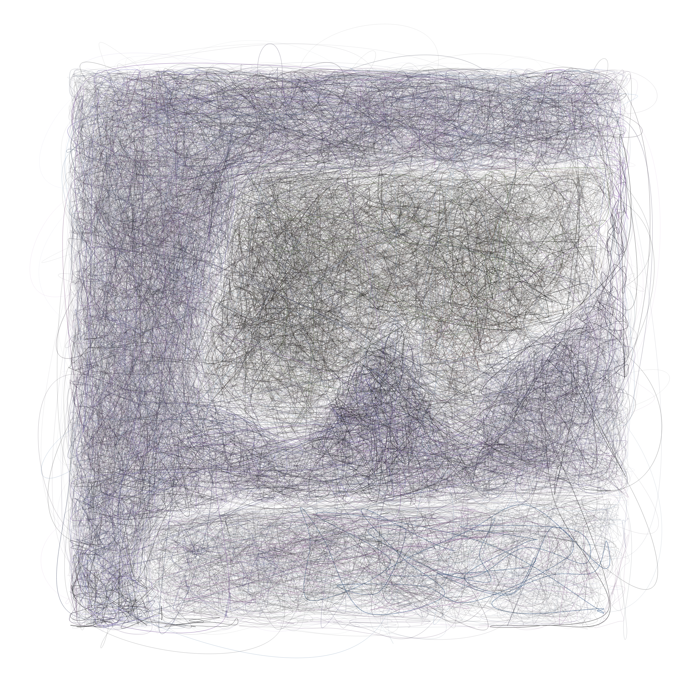 Art Blocks - Art Blocks v2 - Scribbled Boundaries #954 - NFT # 131000954