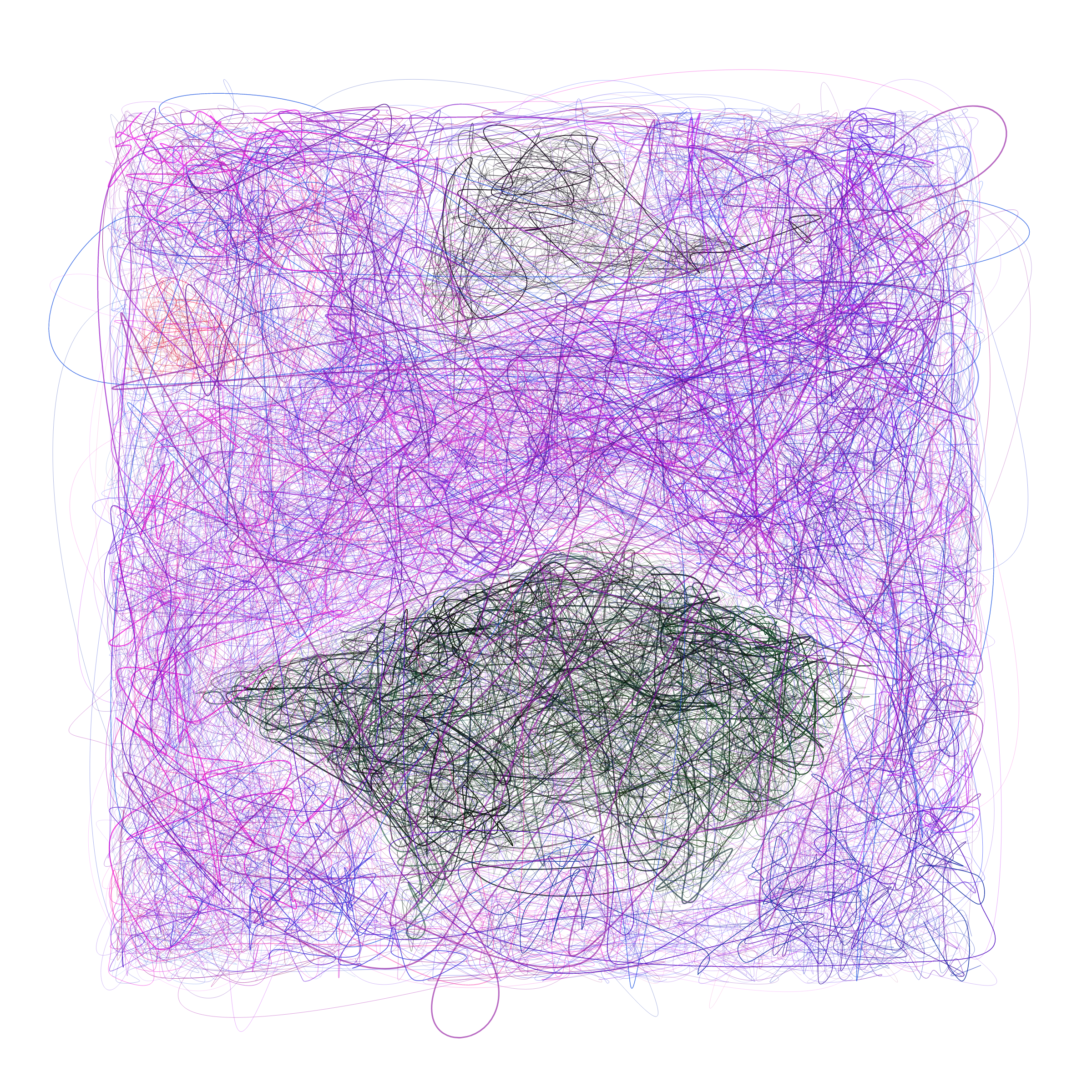 Art Blocks - Art Blocks v2 - Scribbled Boundaries #958 - NFT # 131000958