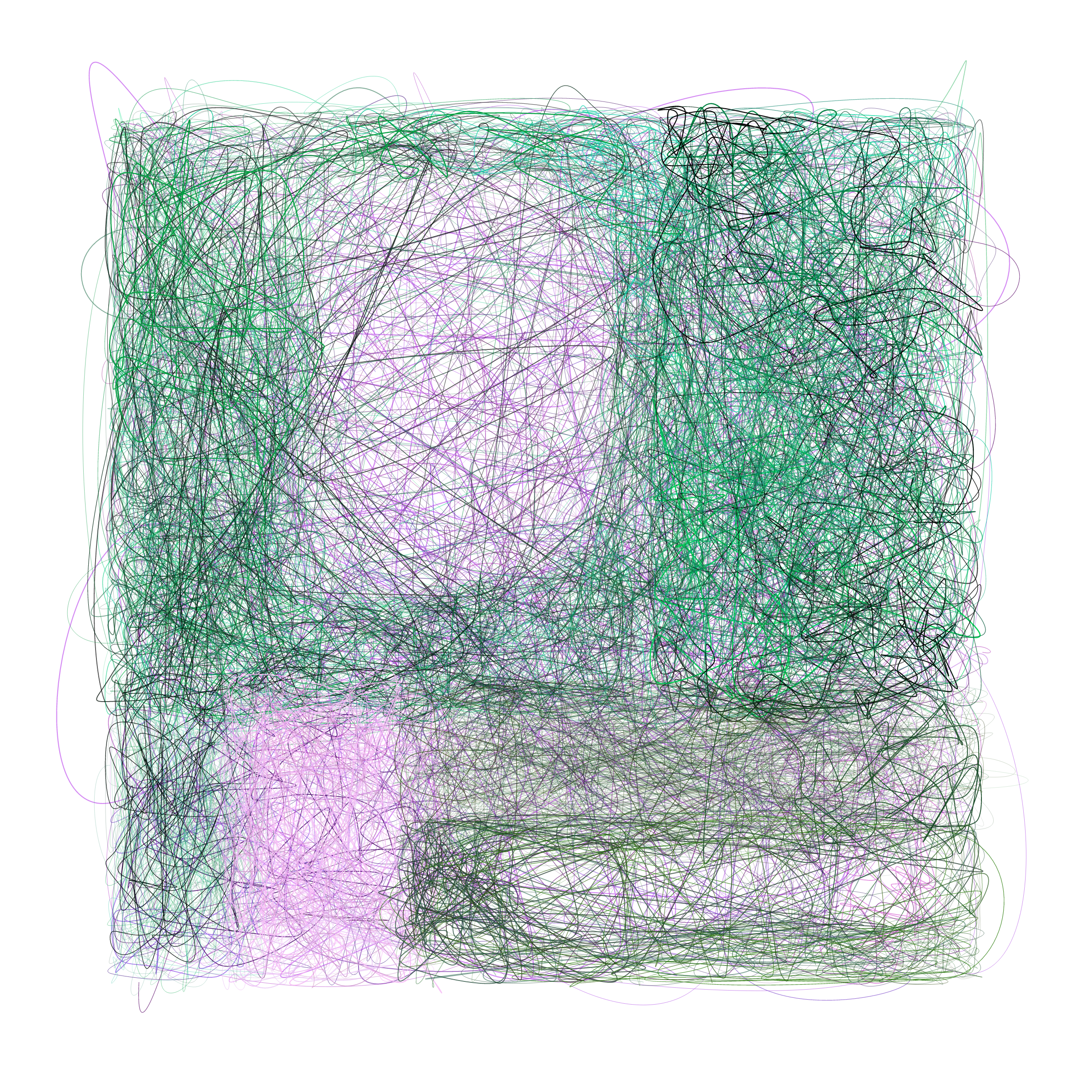 Art Blocks - Art Blocks v2 - Scribbled Boundaries #966 - NFT # 131000966