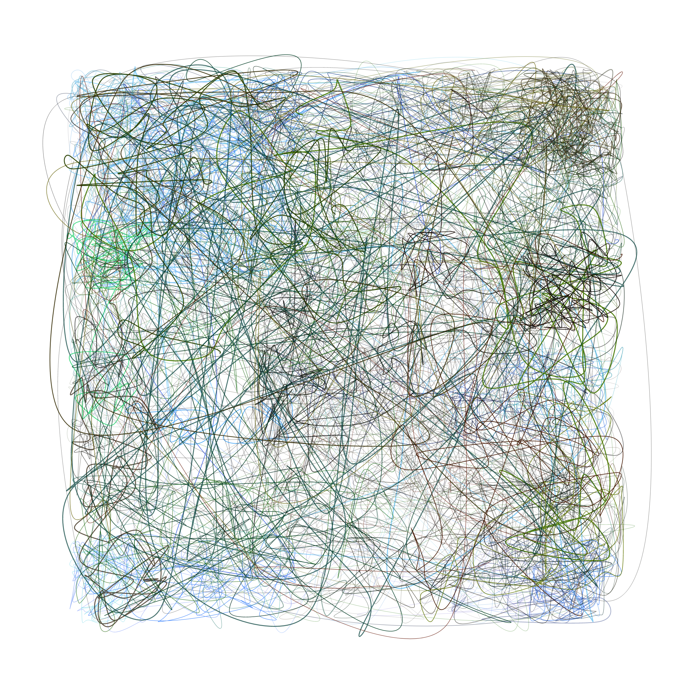 Art Blocks - Art Blocks v2 - Scribbled Boundaries #975 - NFT # 131000975