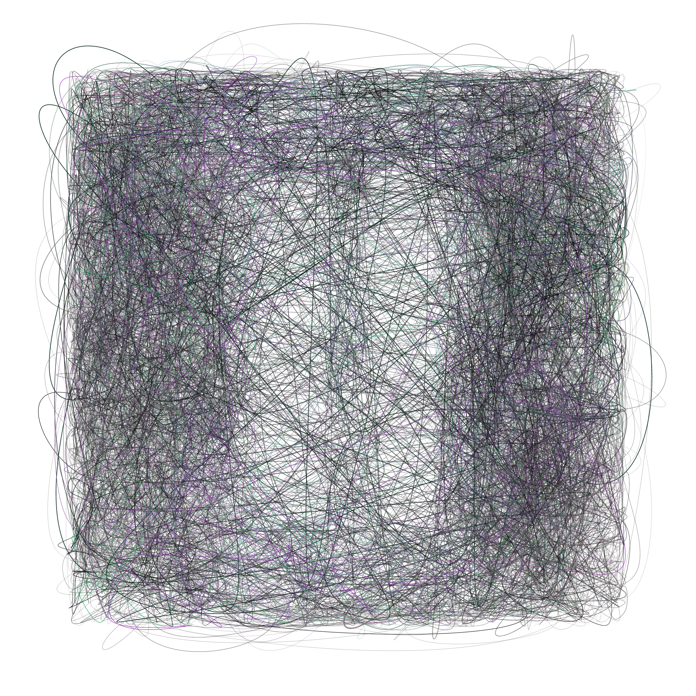 Art Blocks - Art Blocks v2 - Scribbled Boundaries #990 - NFT # 131000990