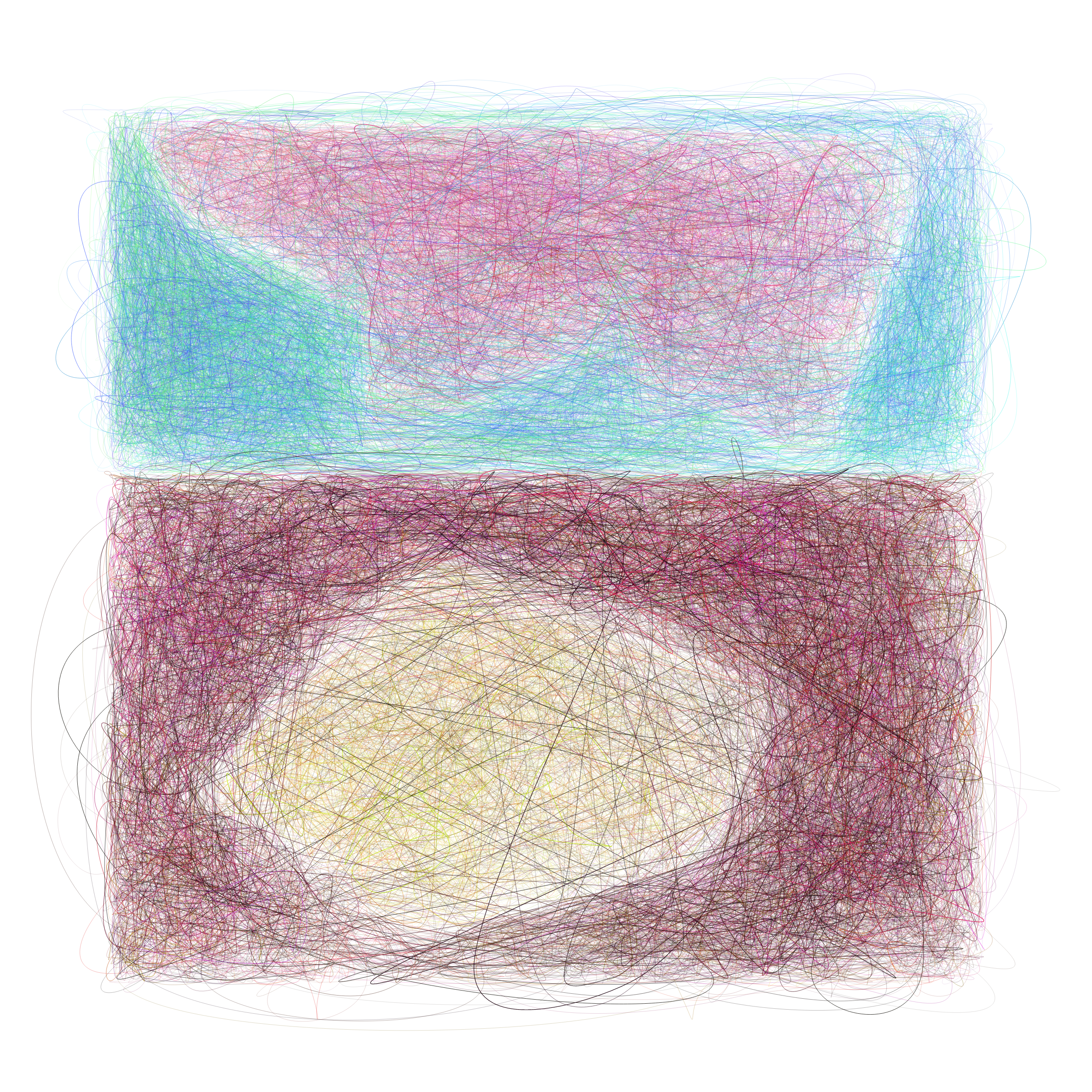 Art Blocks - Art Blocks v2 - Scribbled Boundaries #994 - NFT # 131000994