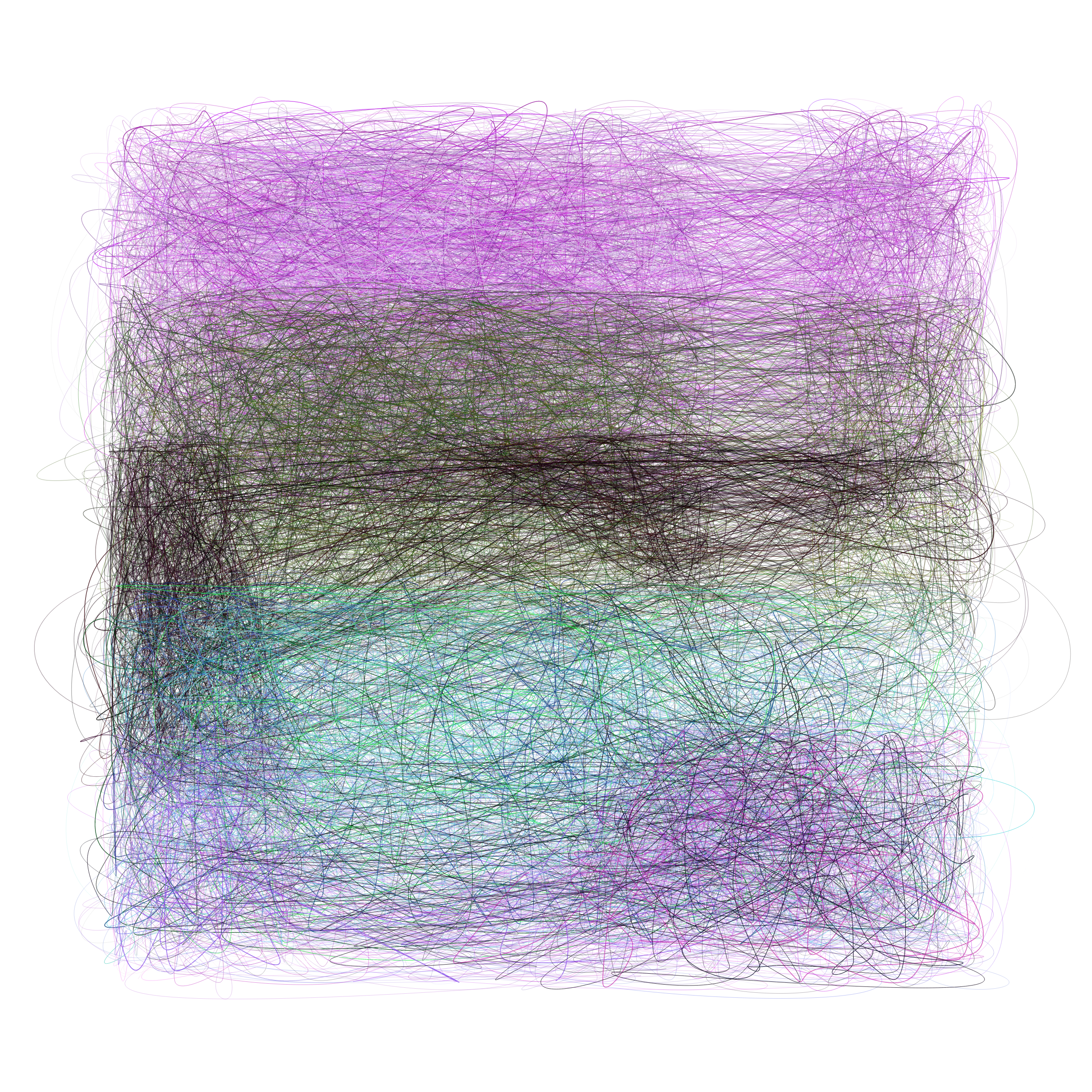 Art Blocks - Art Blocks v2 - Scribbled Boundaries #995 - NFT # 131000995