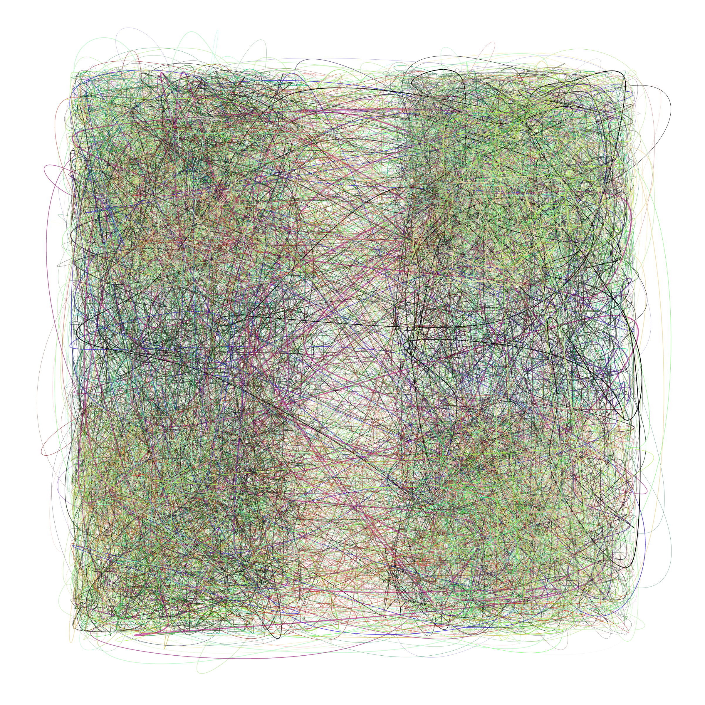 Art Blocks - Art Blocks v2 - Scribbled Boundaries #996 - NFT # 131000996