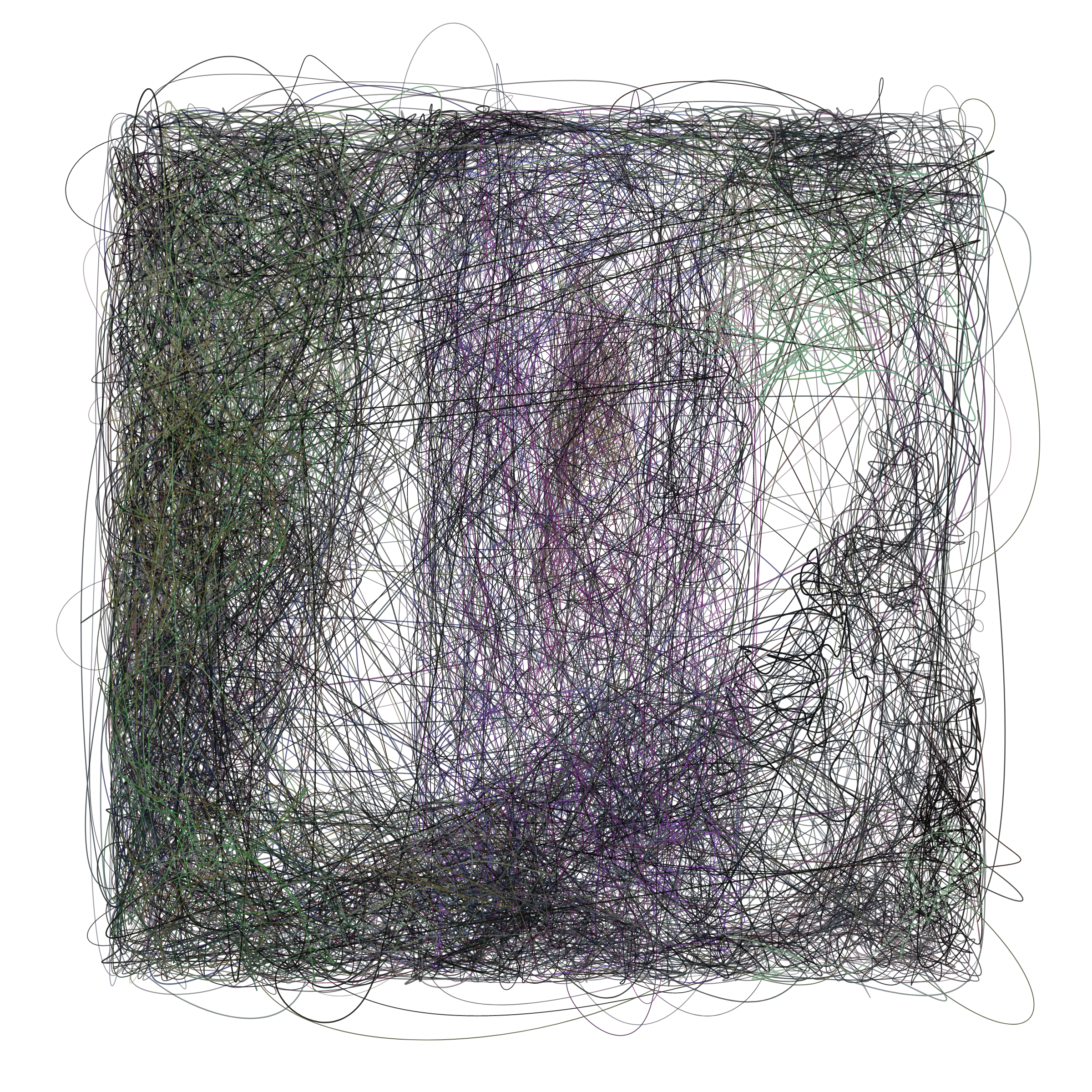 Art Blocks - Art Blocks v2 - Scribbled Boundaries #1009 - NFT # 131001009