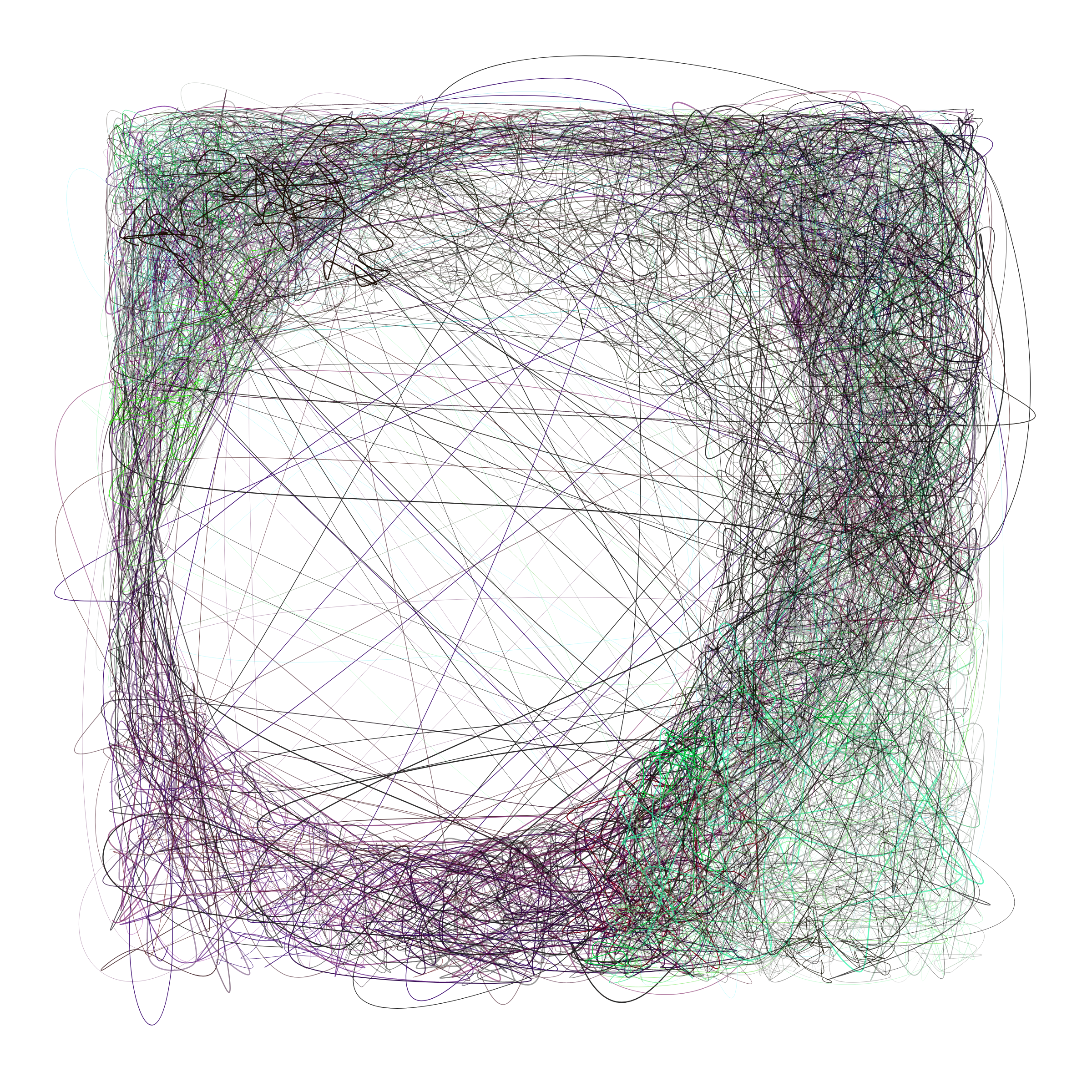 Art Blocks - Art Blocks v2 - Scribbled Boundaries #1010 - NFT # 131001010