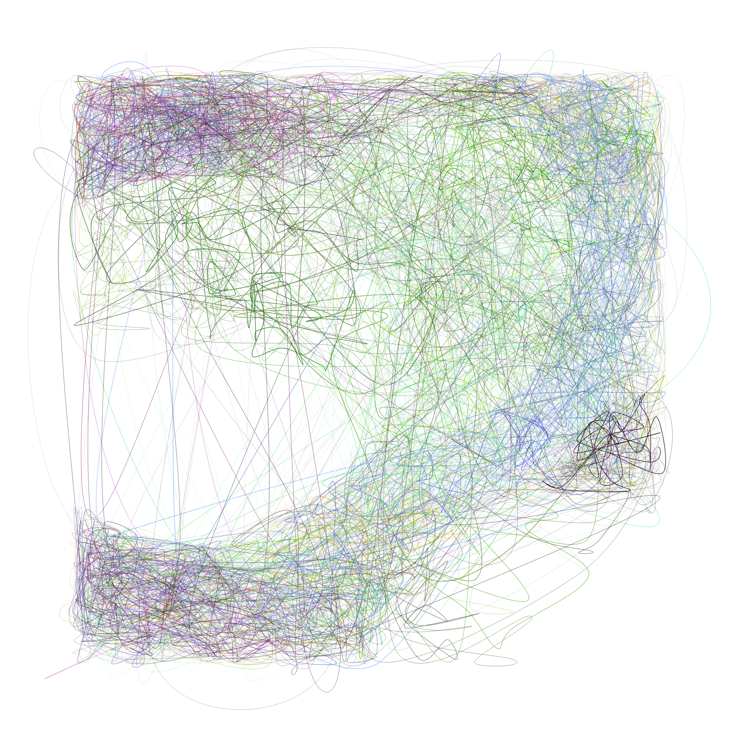 Art Blocks - Art Blocks v2 - Scribbled Boundaries #1019 - NFT # 131001019