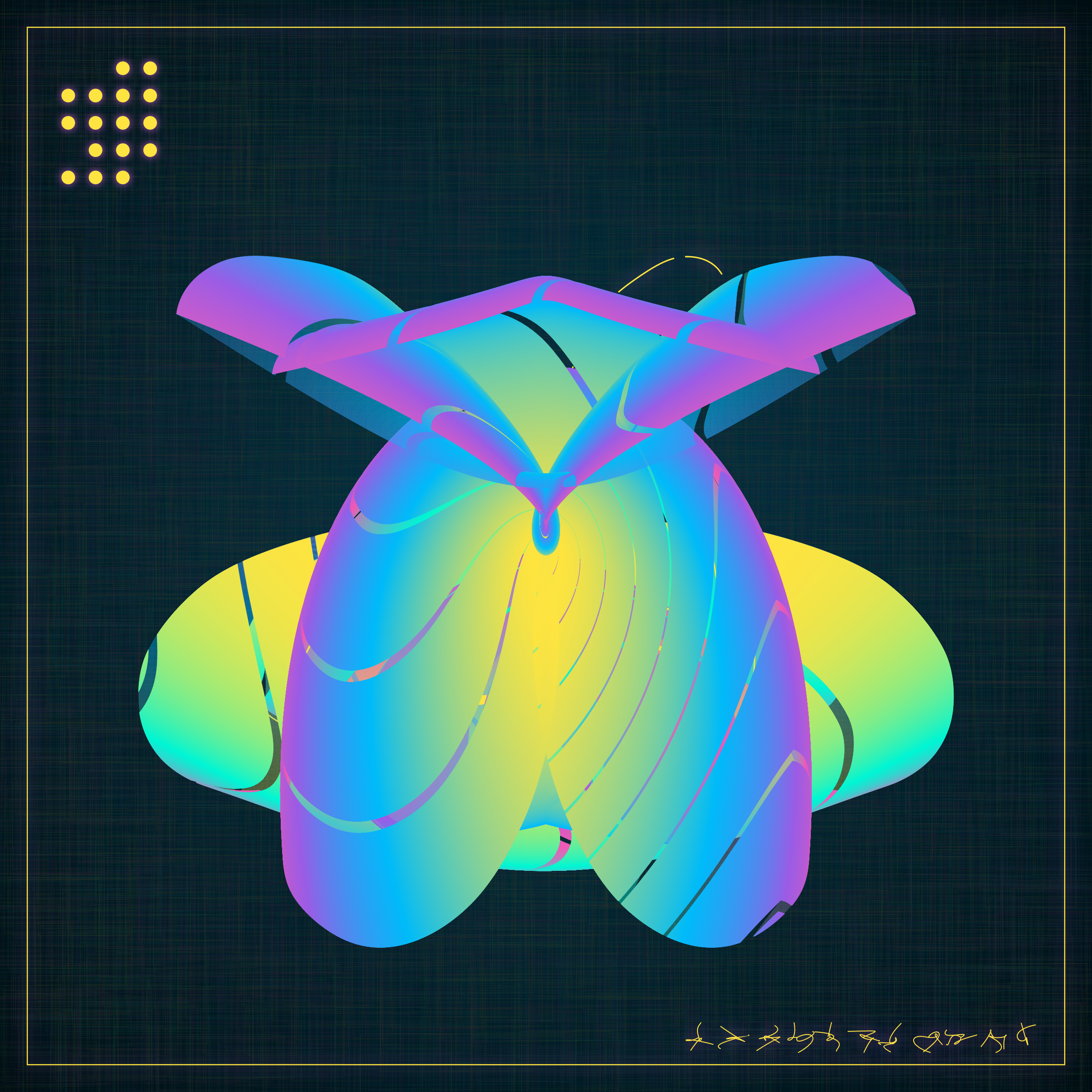 Art Blocks - Art Blocks v2 - Alien Insects #1 - NFT # 137000001