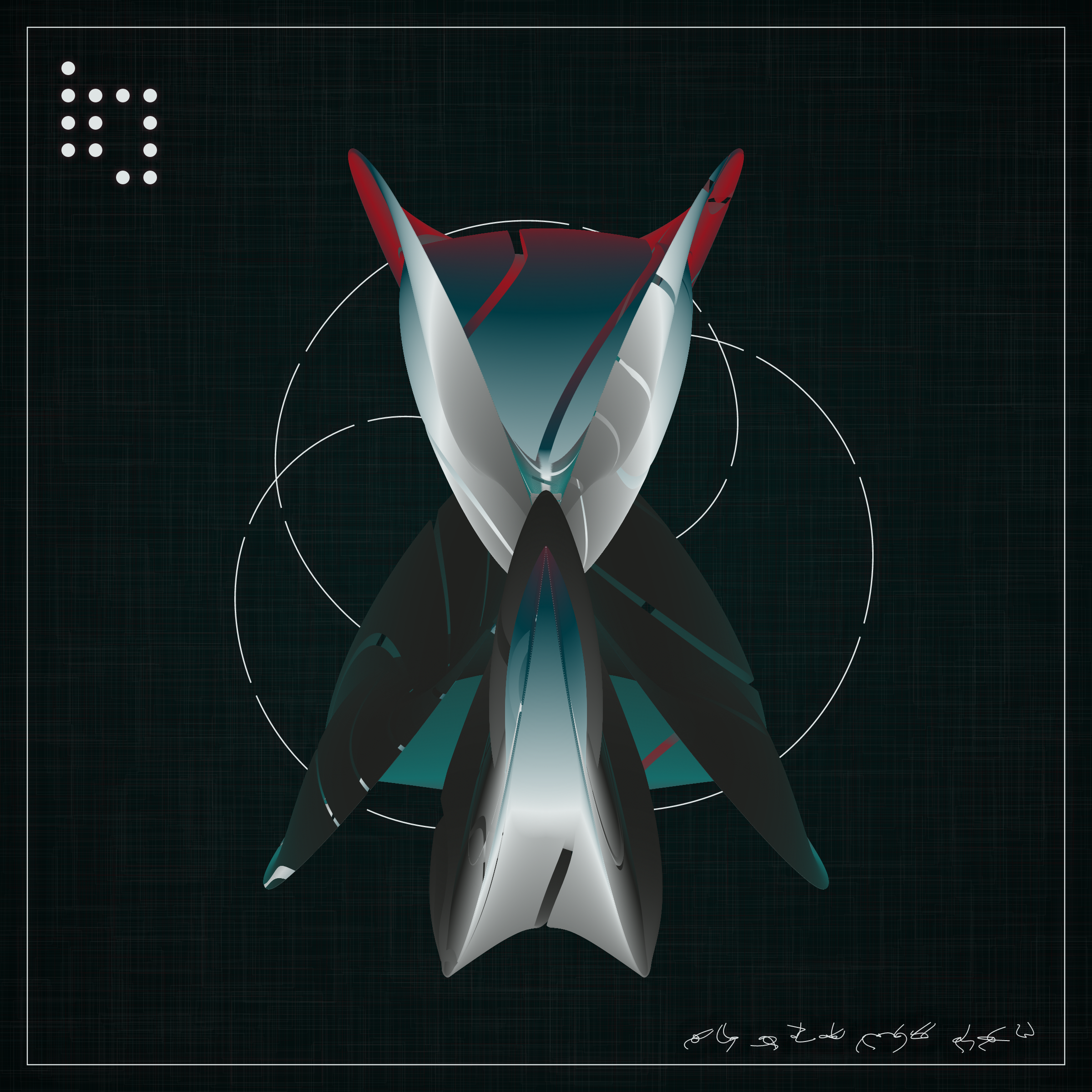 Art Blocks - Art Blocks v2 - Alien Insects #2 - NFT # 137000002