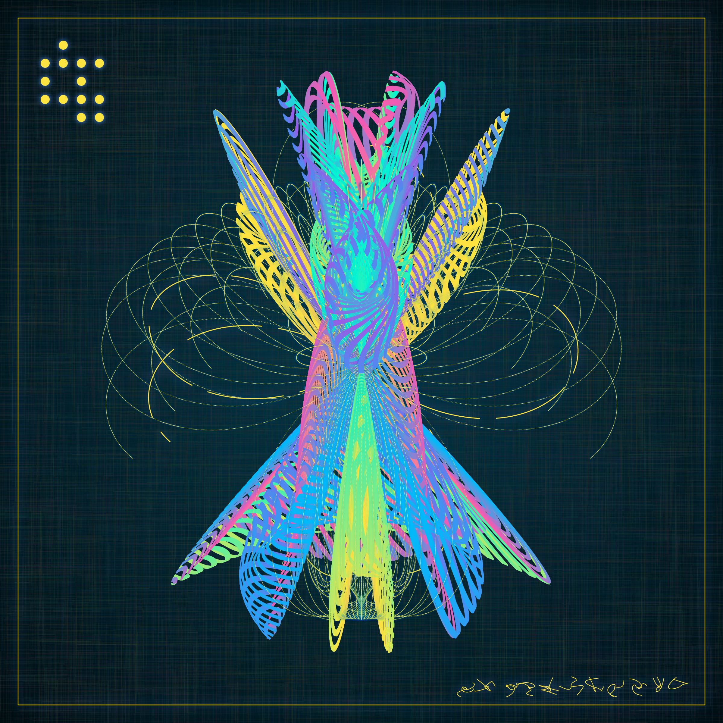 Art Blocks - Art Blocks v2 - Alien Insects #5 - NFT # 137000005