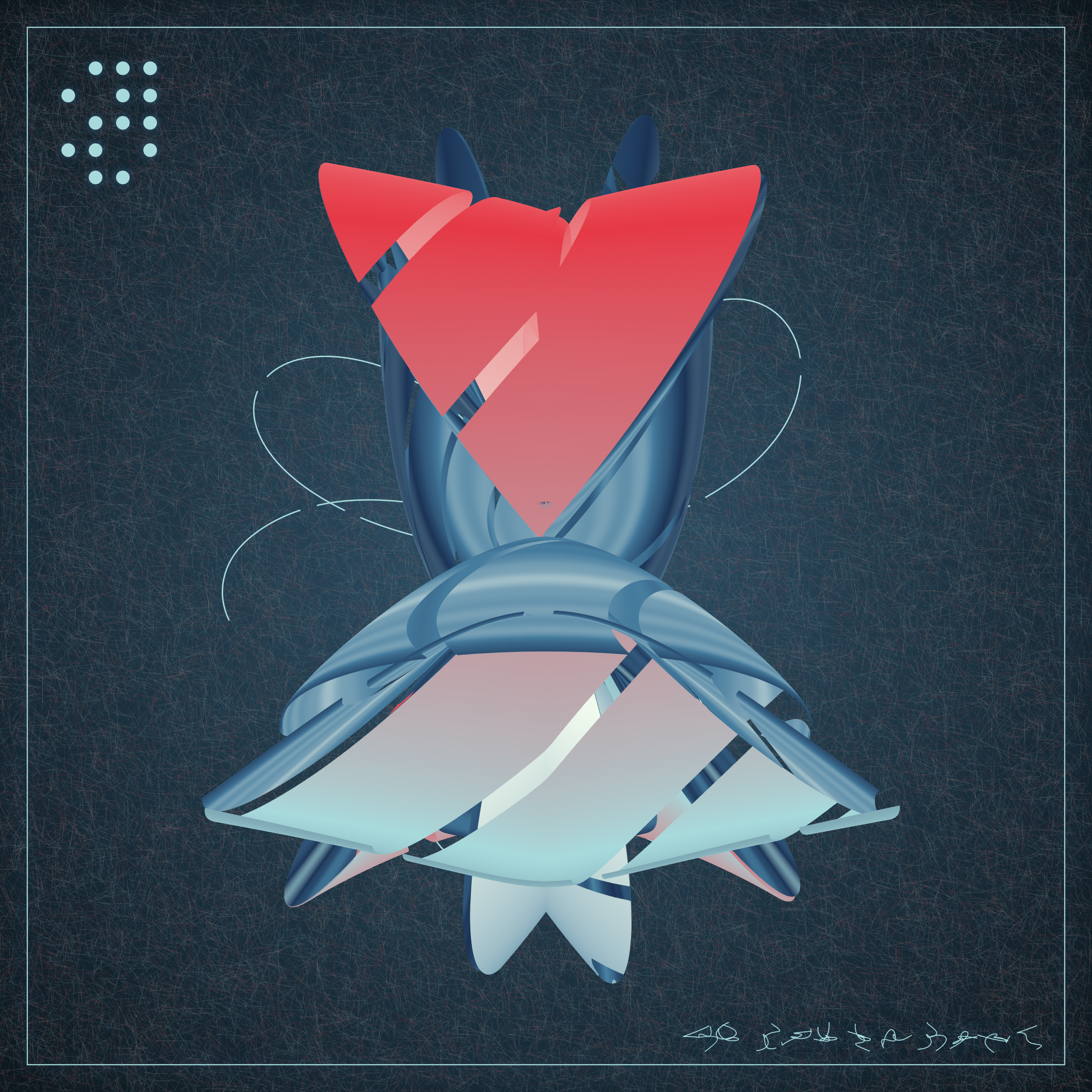 Art Blocks - Art Blocks v2 - Alien Insects #6 - NFT # 137000006