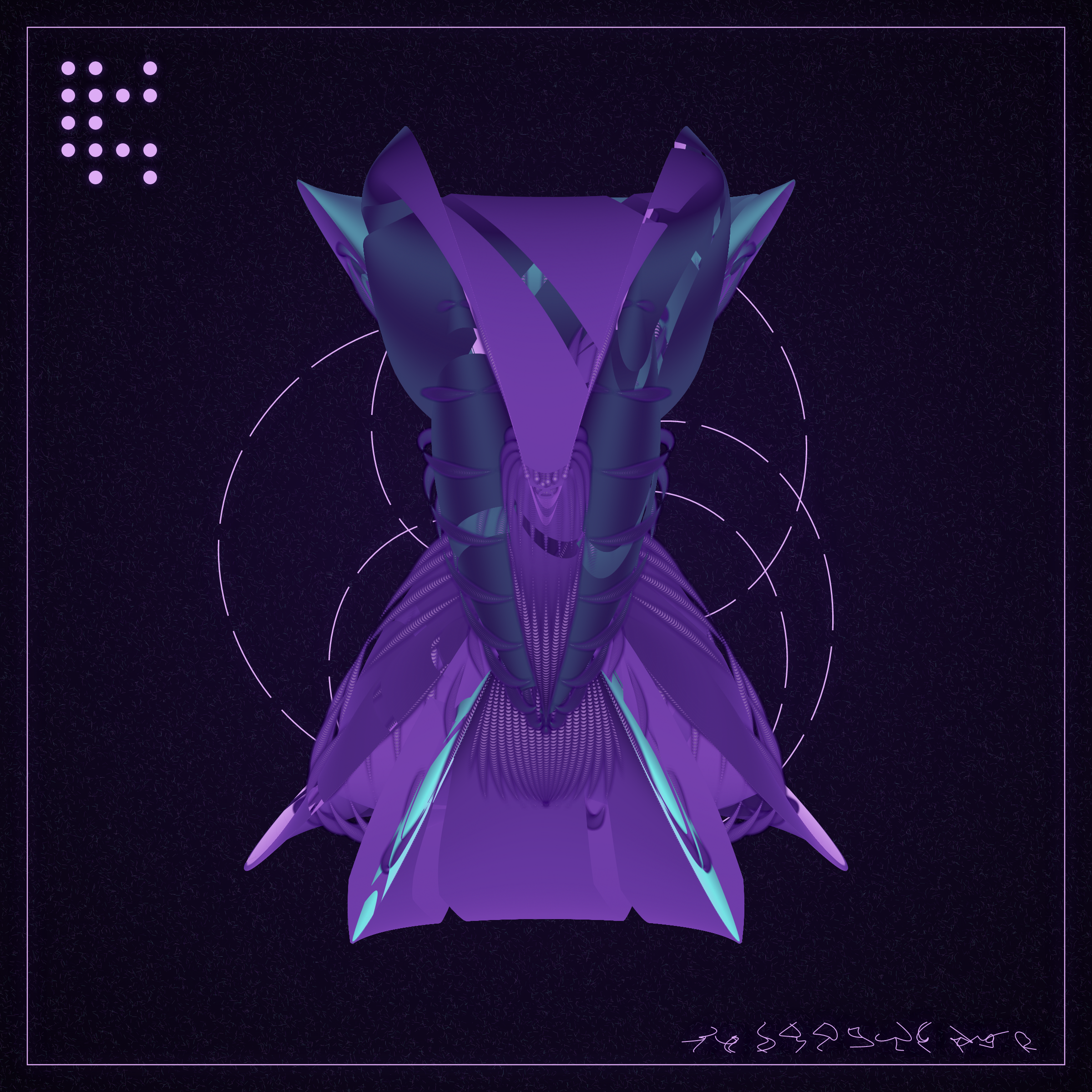 Art Blocks - Art Blocks v2 - Alien Insects #7 - NFT # 137000007