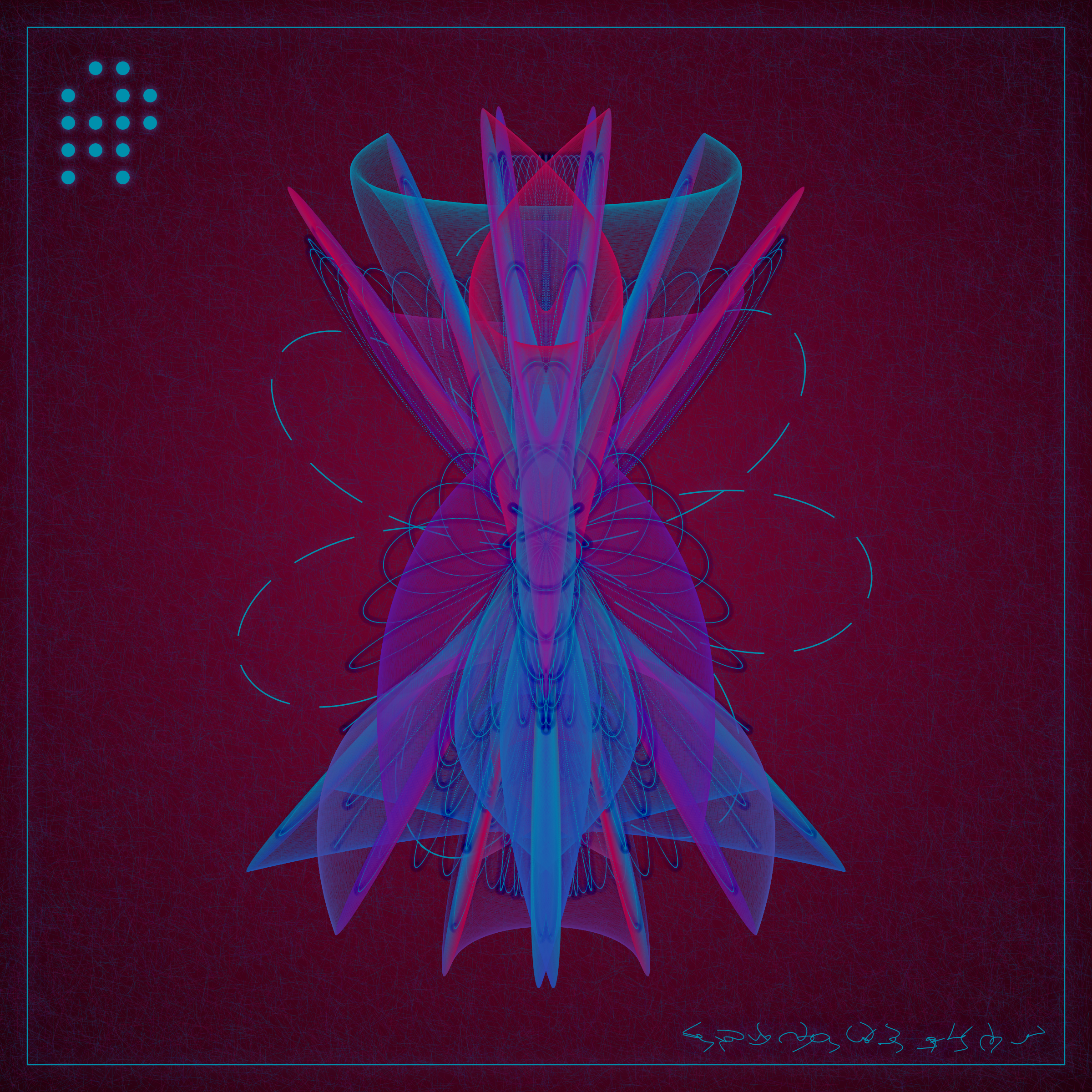 Art Blocks - Art Blocks v2 - Alien Insects #8 - NFT # 137000008