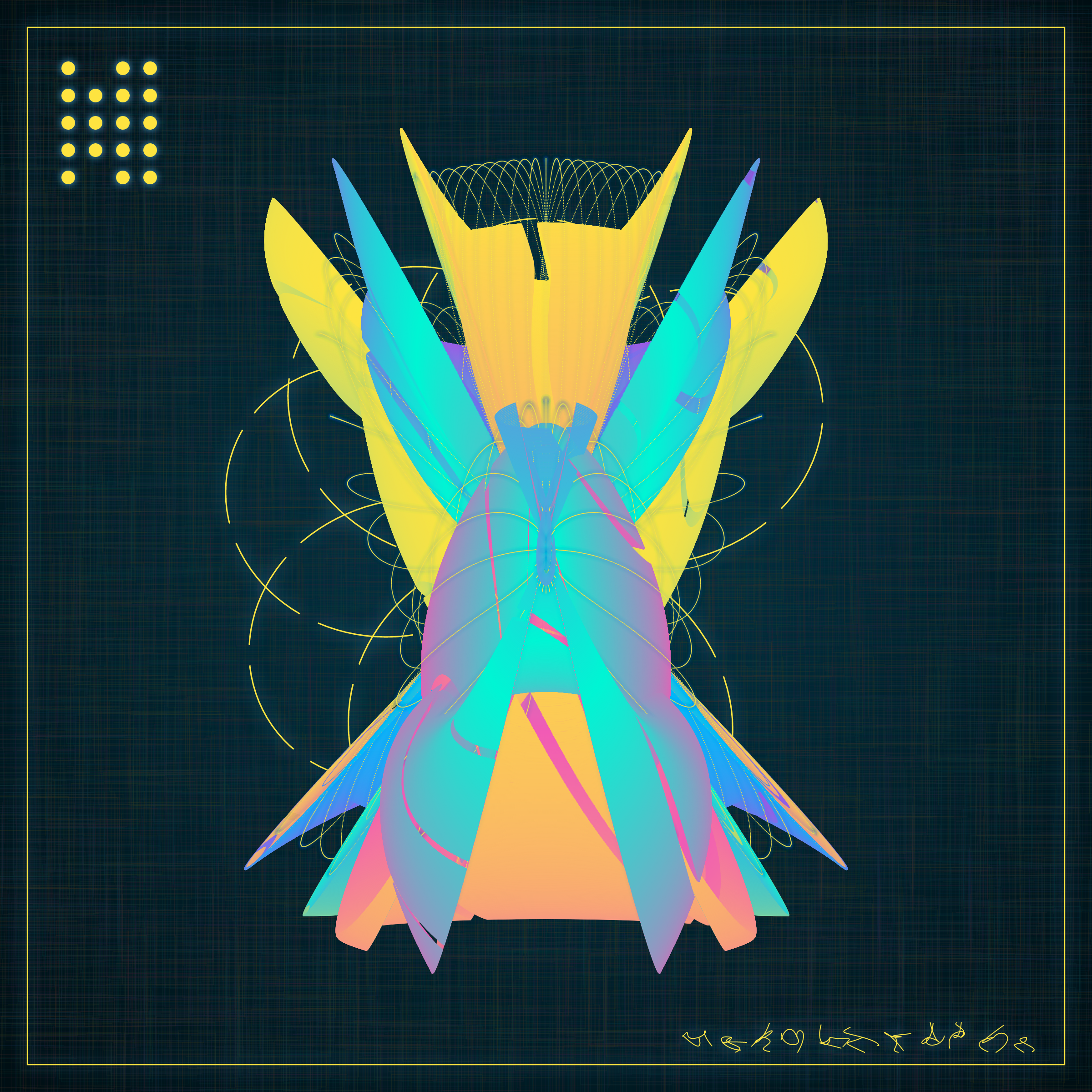 Art Blocks - Art Blocks v2 - Alien Insects #11 - NFT # 137000011