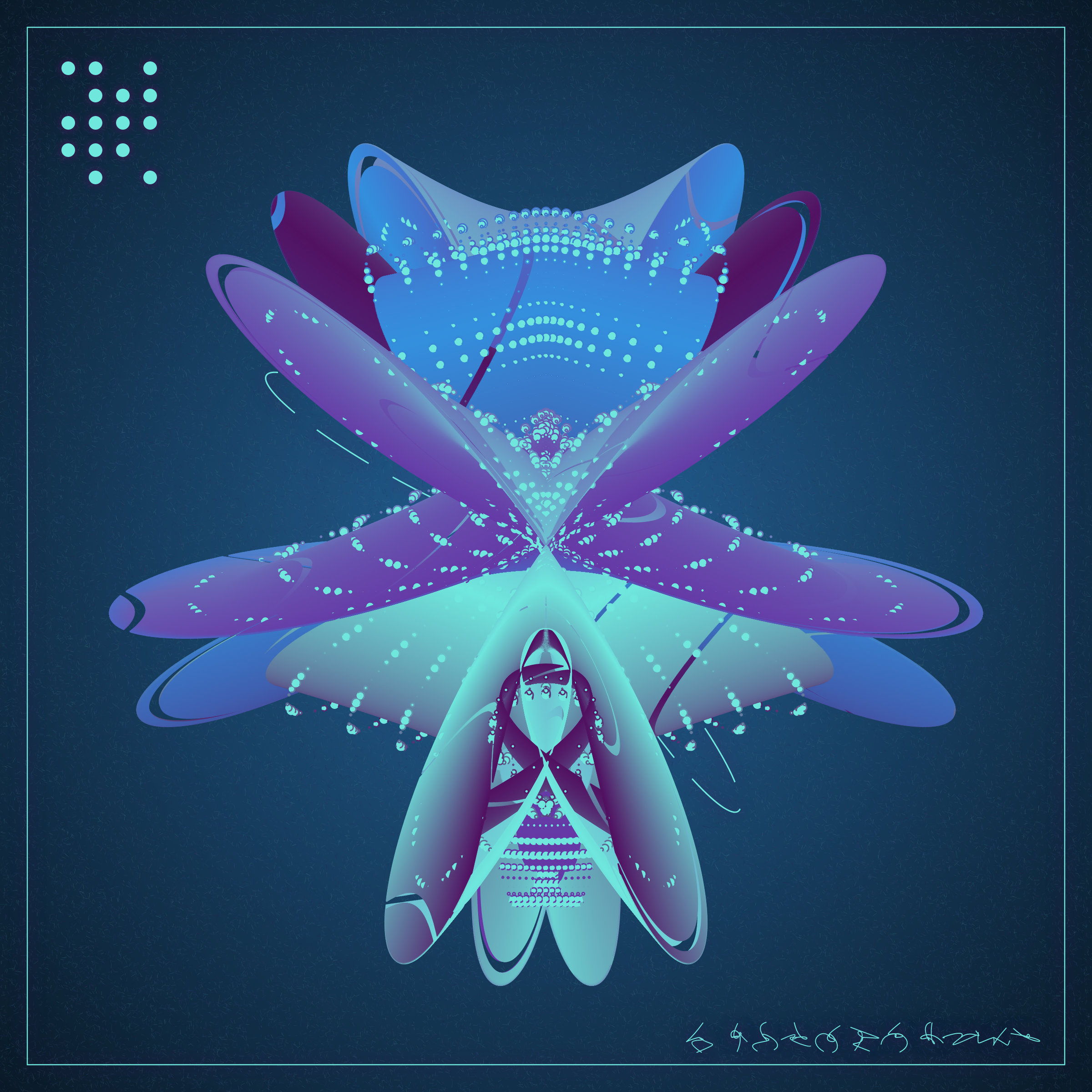 Art Blocks - Art Blocks v2 - Alien Insects #12 - NFT # 137000012