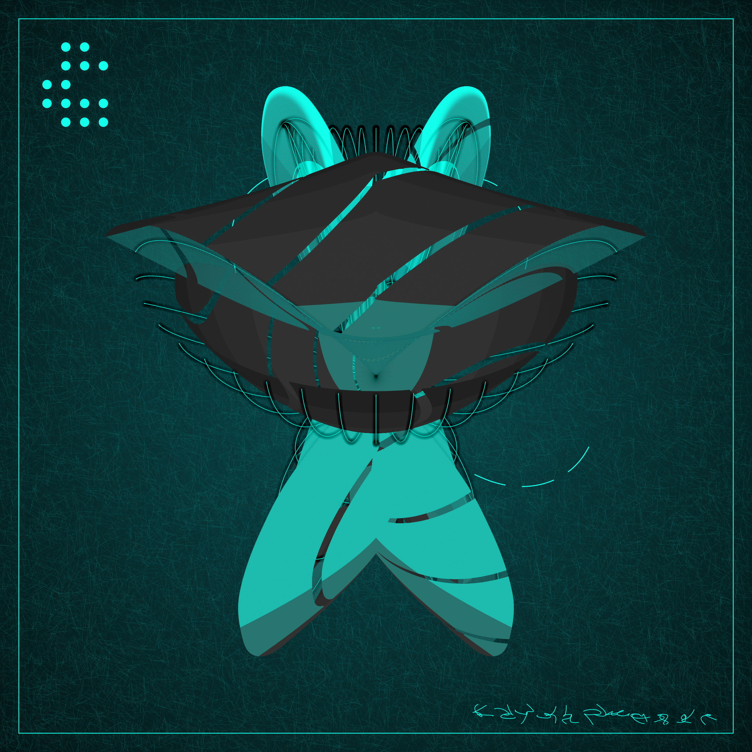 Art Blocks - Art Blocks v2 - Alien Insects #13 - NFT # 137000013