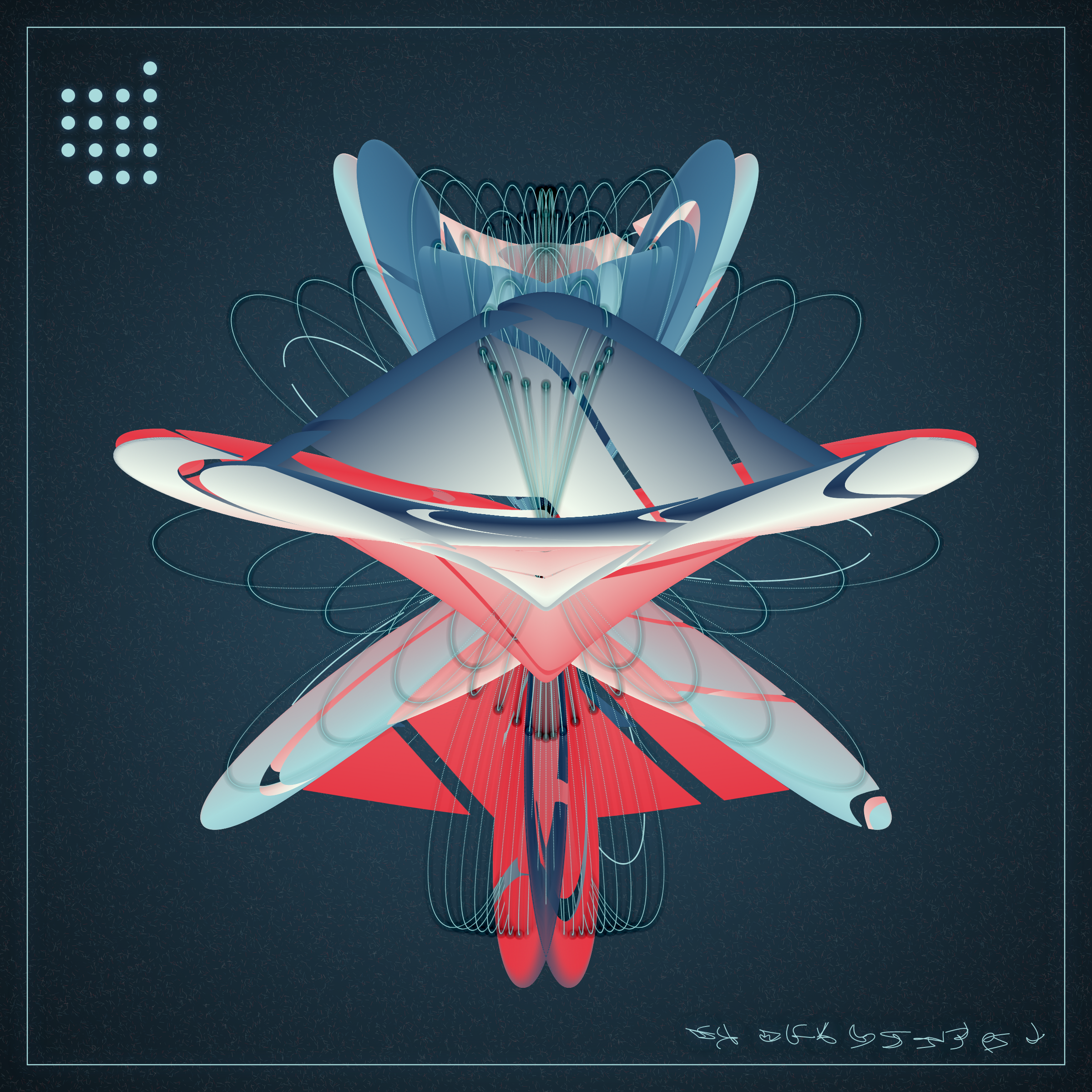 Art Blocks - Art Blocks v2 - Alien Insects #17 - NFT # 137000017