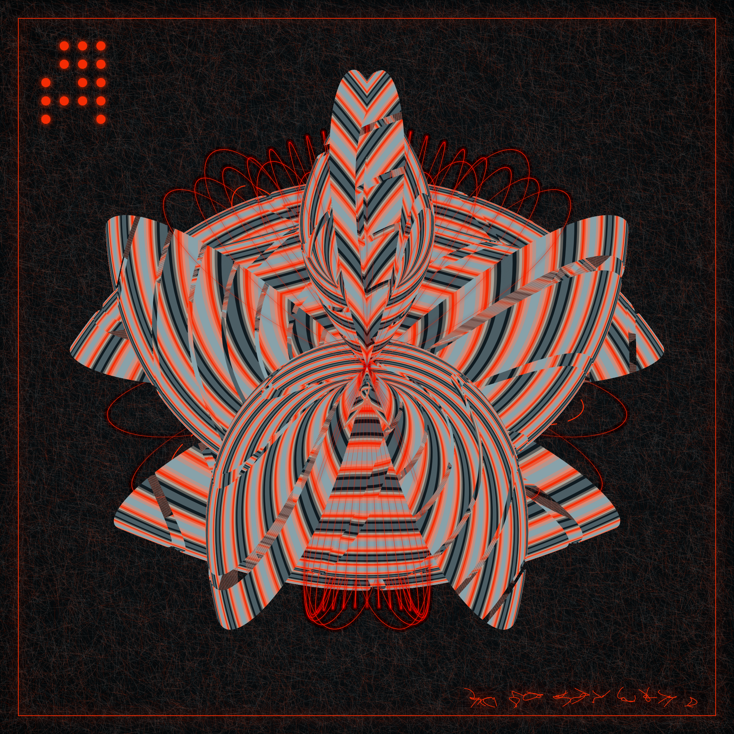 Art Blocks - Art Blocks v2 - Alien Insects #19 - NFT # 137000019