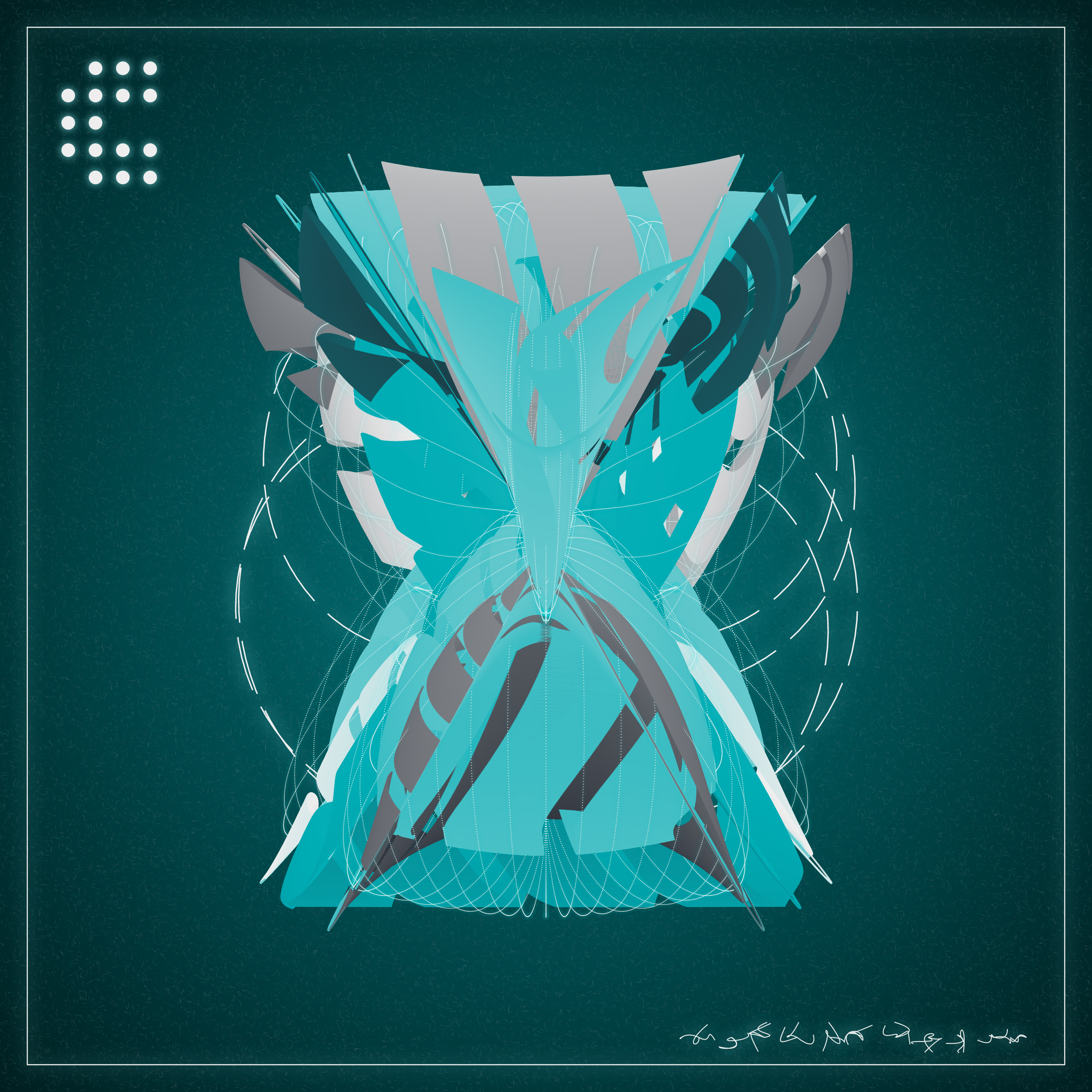 Art Blocks - Art Blocks v2 - Alien Insects #22 - NFT # 137000022