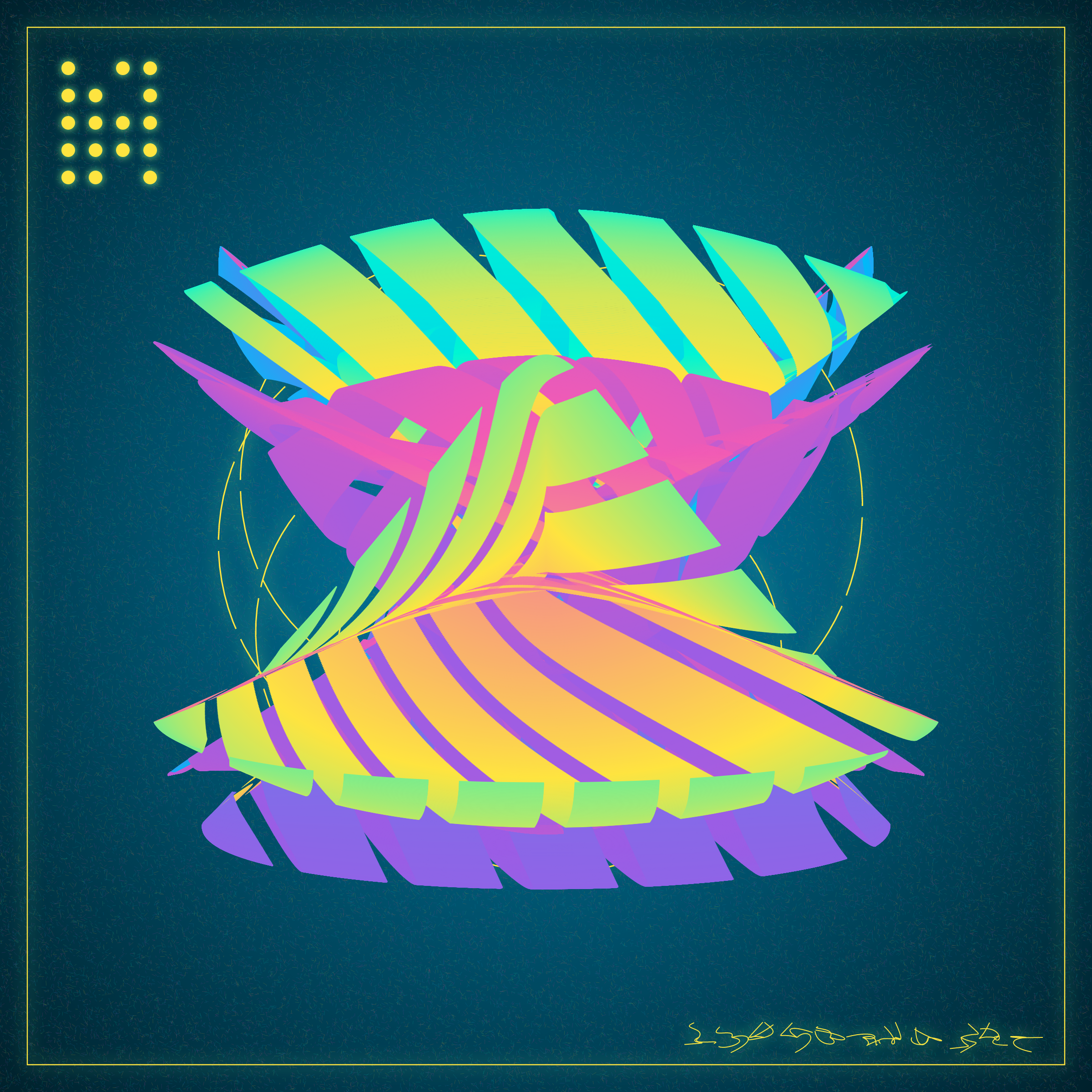 Art Blocks - Art Blocks v2 - Alien Insects #25 - NFT # 137000025