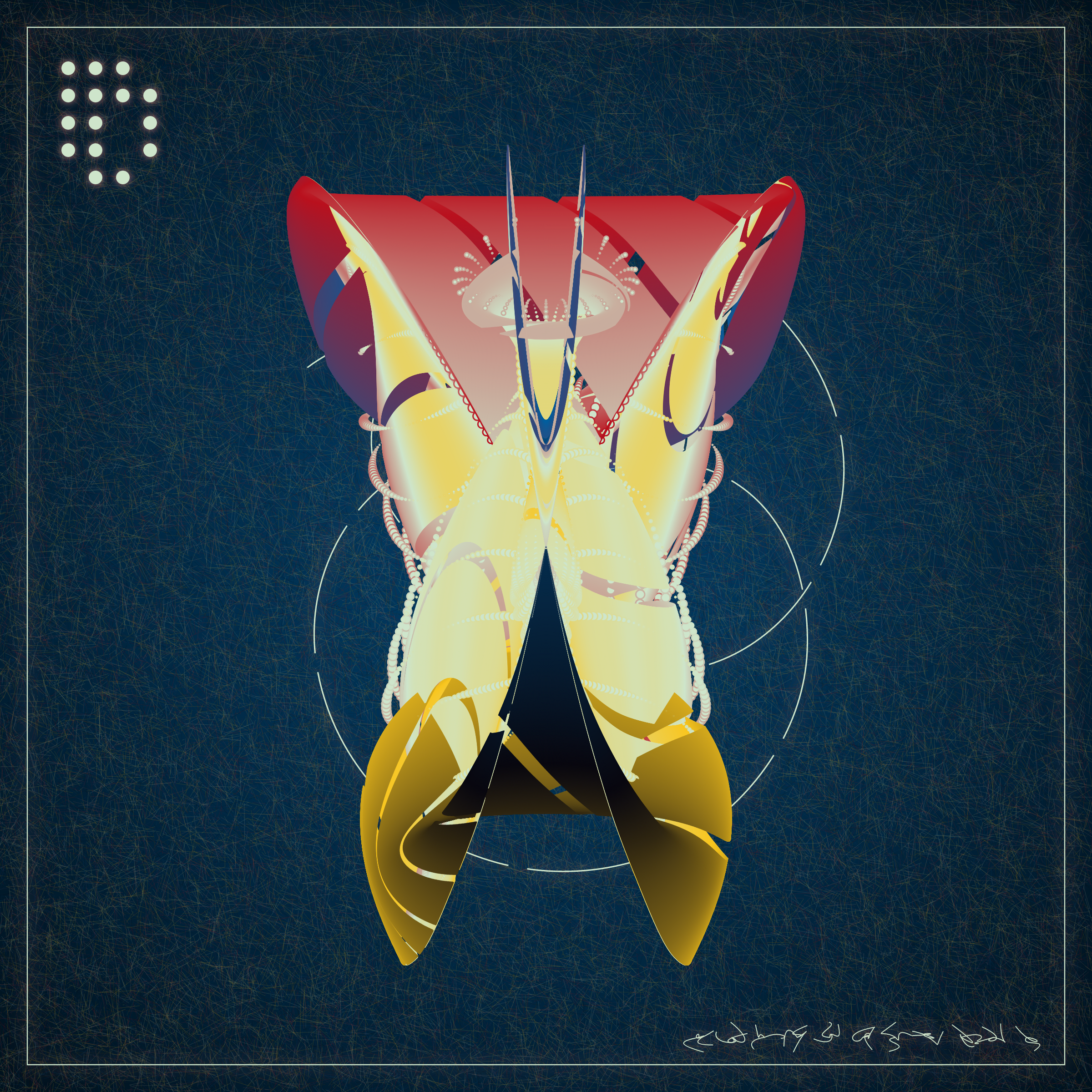 Art Blocks - Art Blocks v2 - Alien Insects #28 - NFT # 137000028