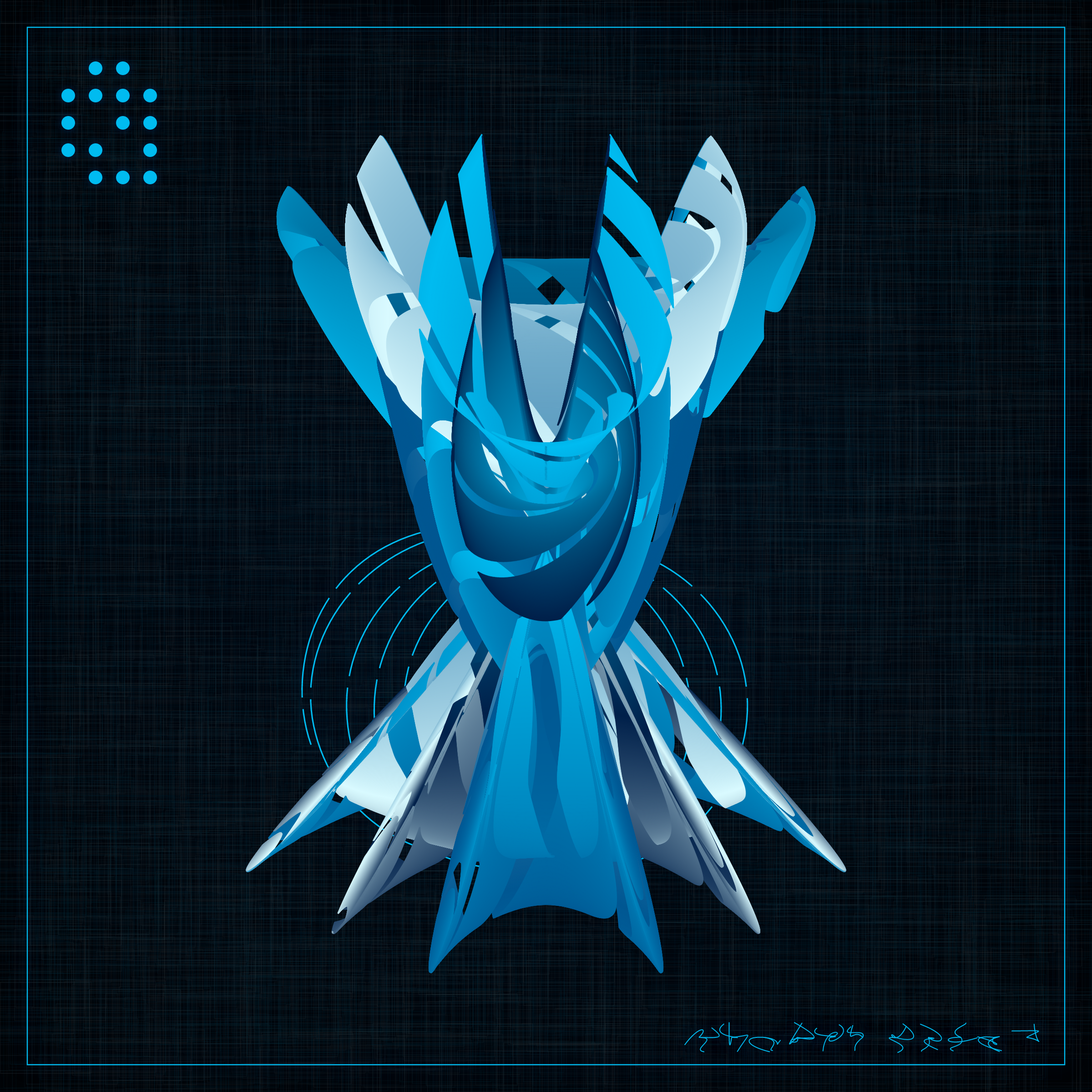 Art Blocks - Art Blocks v2 - Alien Insects #29 - NFT # 137000029