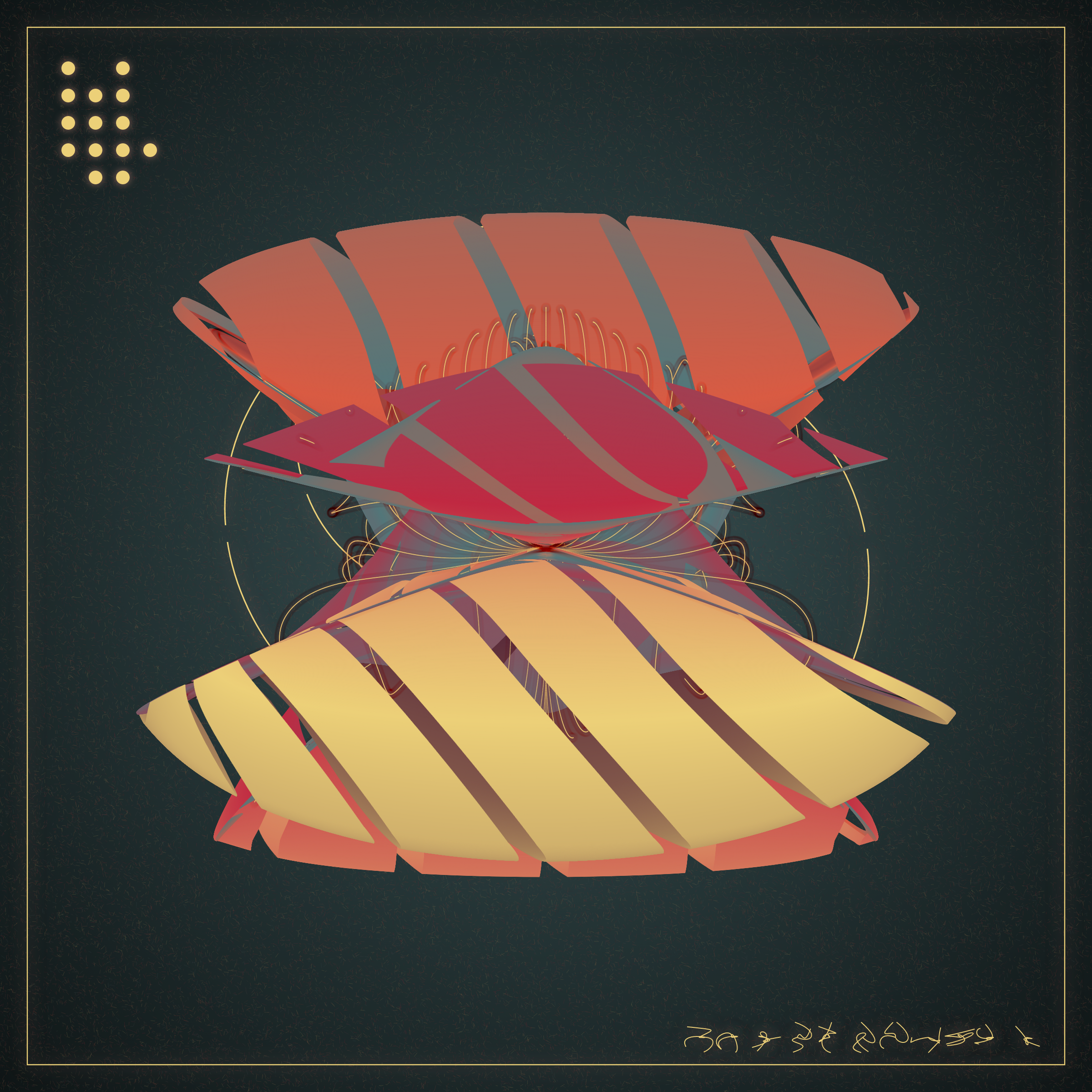 Art Blocks - Art Blocks v2 - Alien Insects #30 - NFT # 137000030