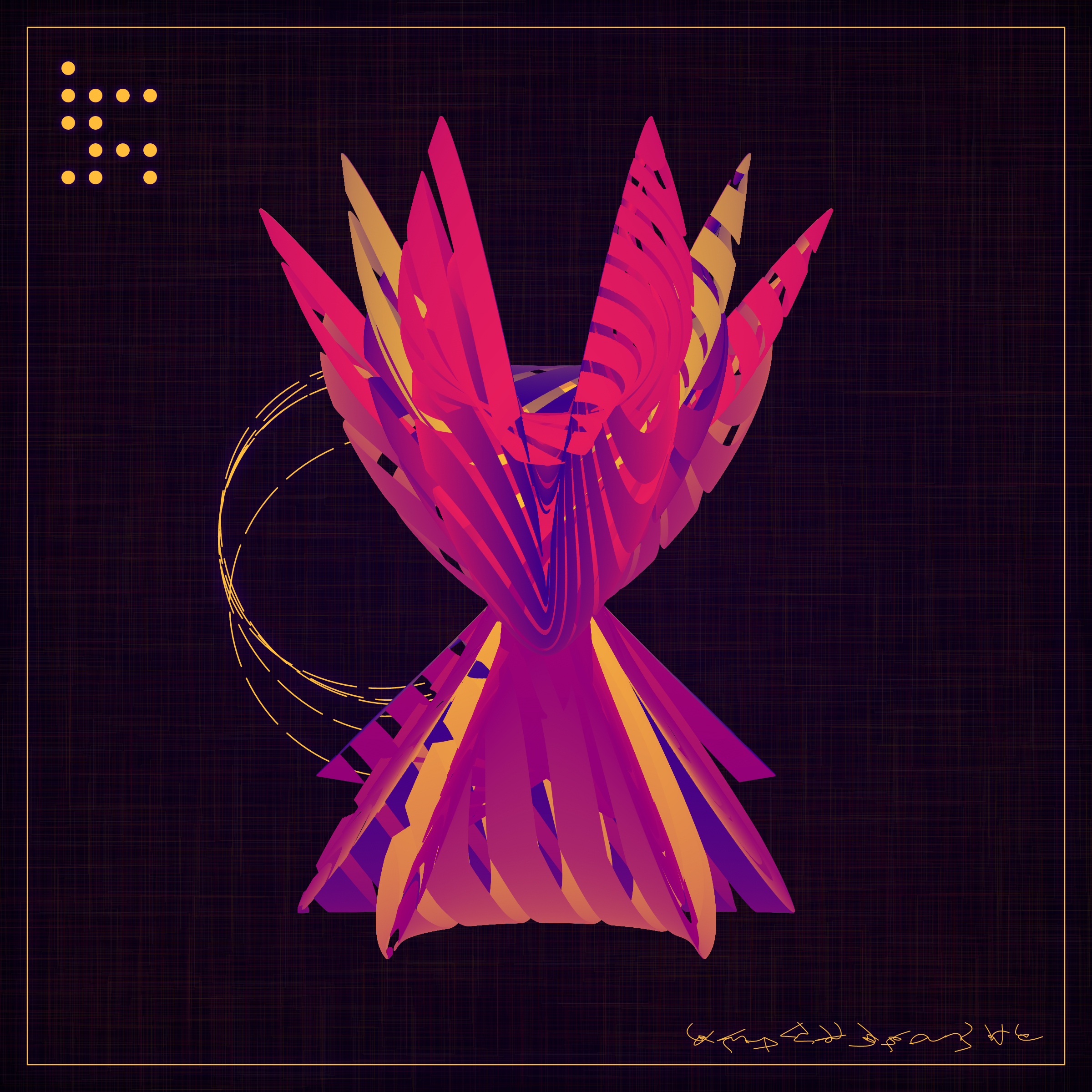 Art Blocks - Art Blocks v2 - Alien Insects #31 - NFT # 137000031