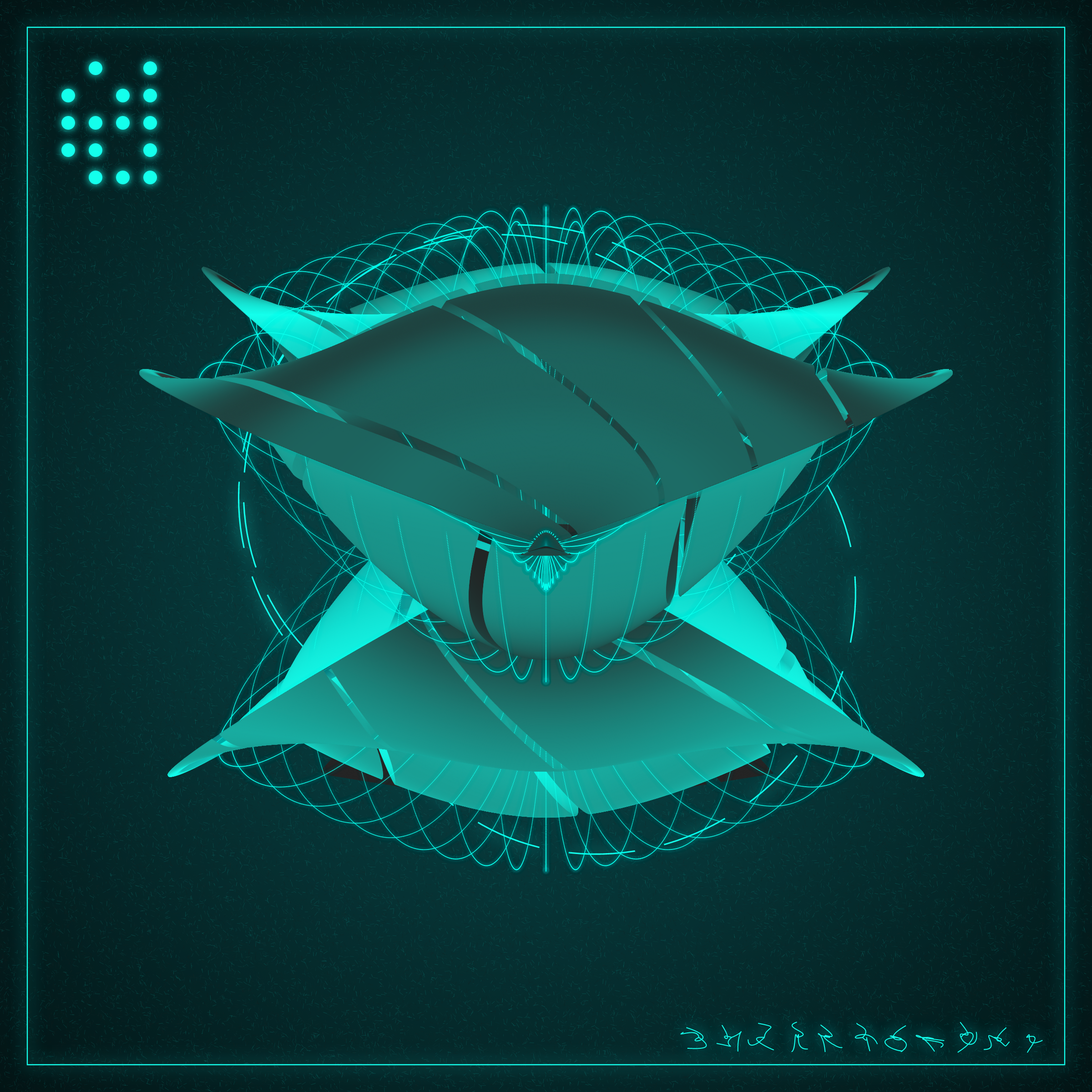 Art Blocks - Art Blocks v2 - Alien Insects #35 - NFT # 137000035