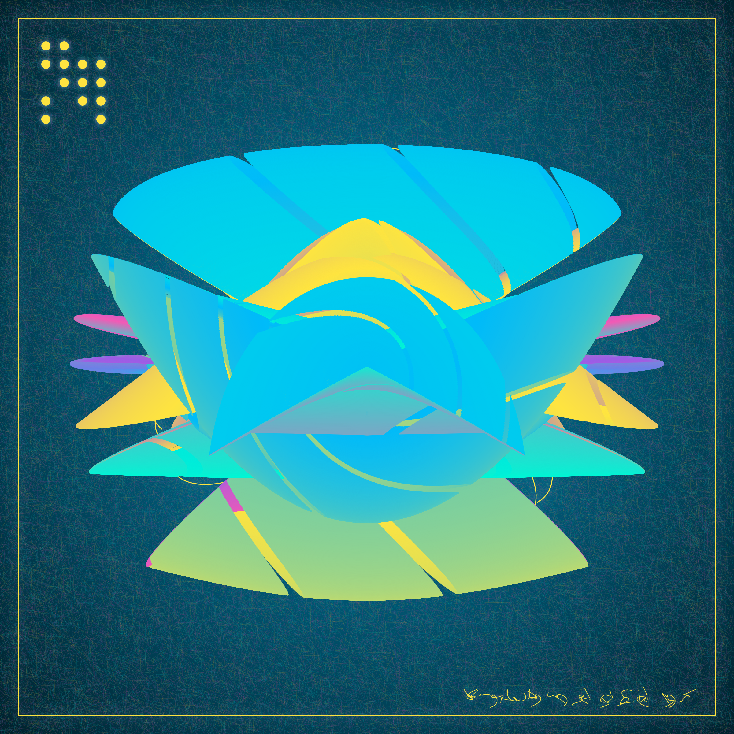 Art Blocks - Art Blocks v2 - Alien Insects #36 - NFT # 137000036