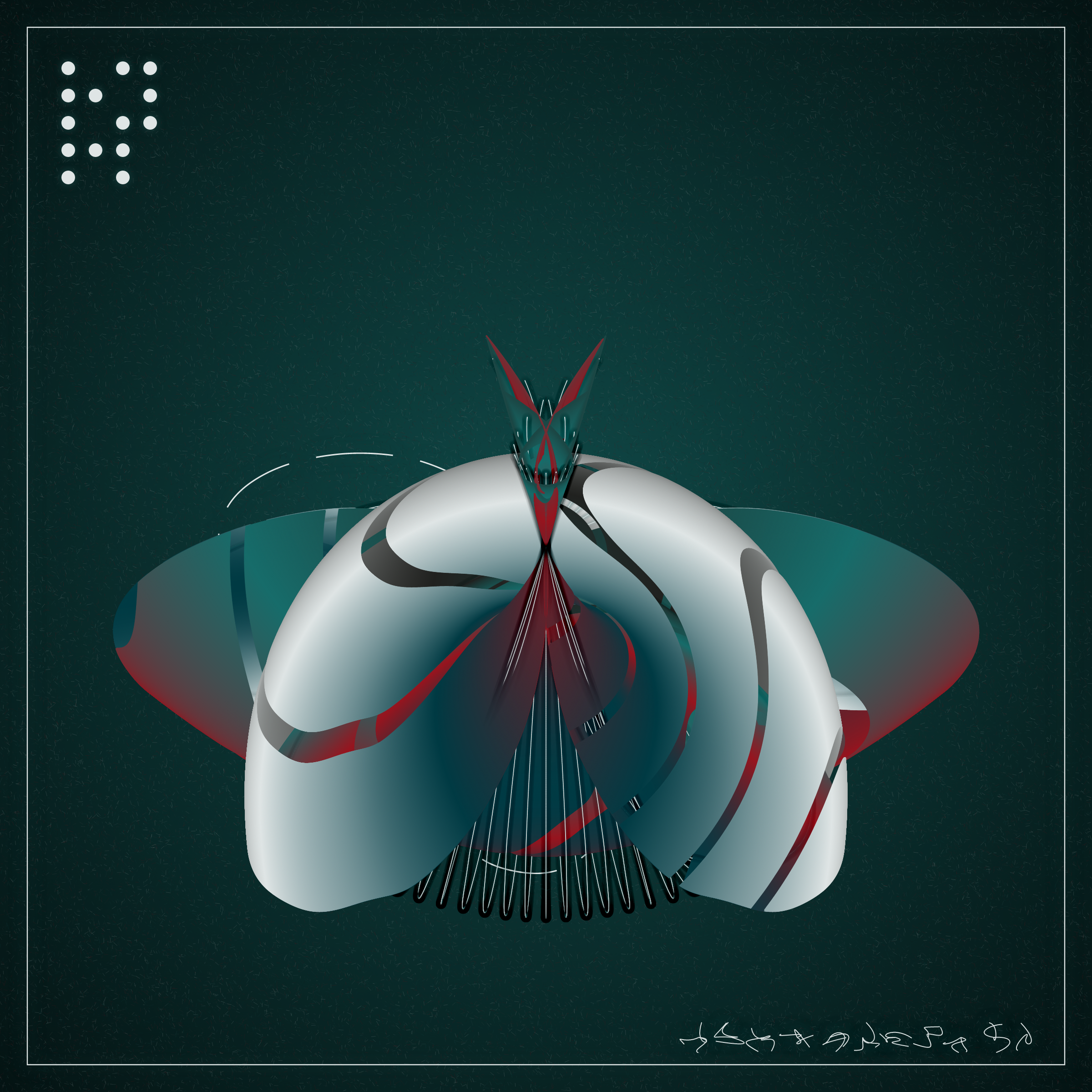 Art Blocks - Art Blocks v2 - Alien Insects #41 - NFT # 137000041