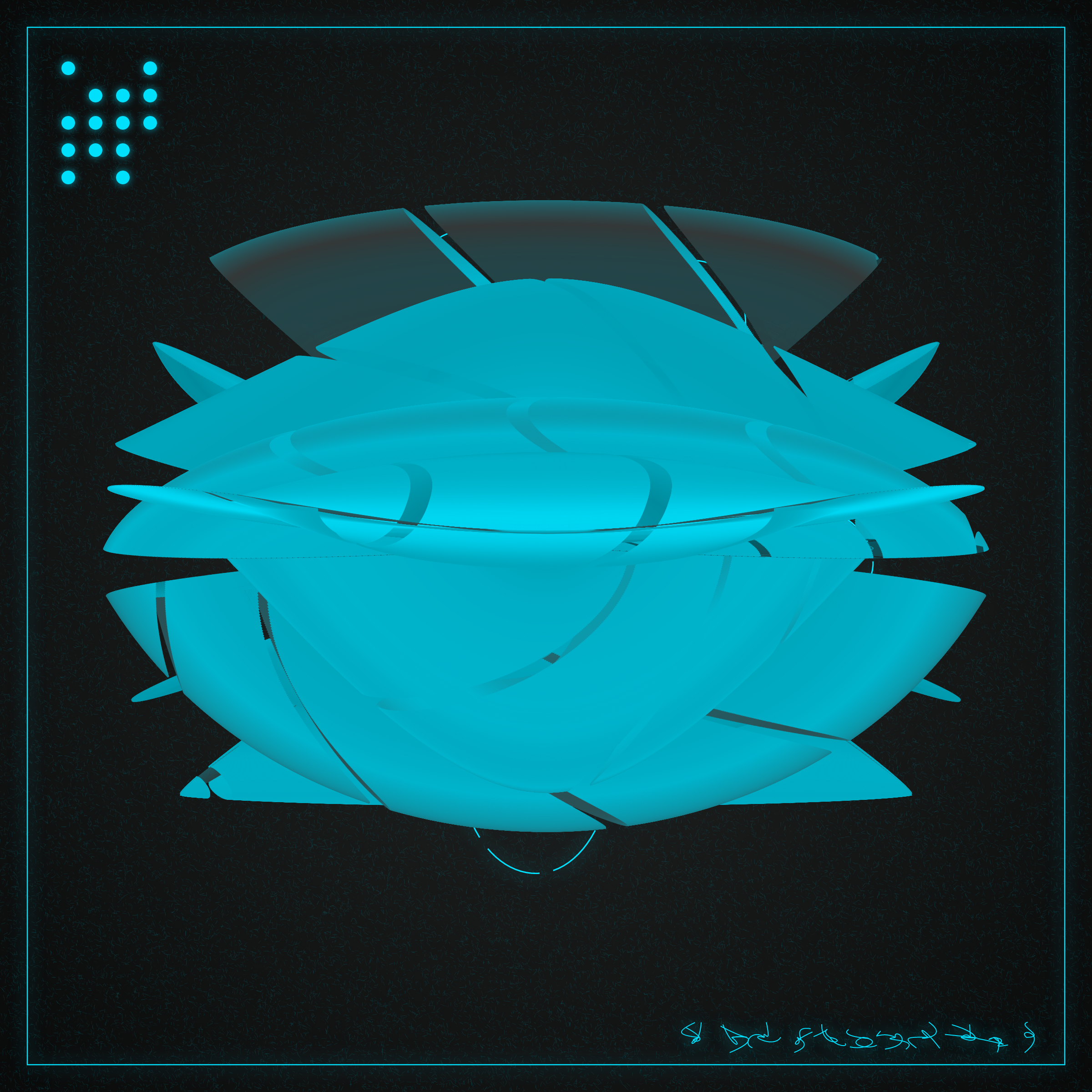 Art Blocks - Art Blocks v2 - Alien Insects #46 - NFT # 137000046