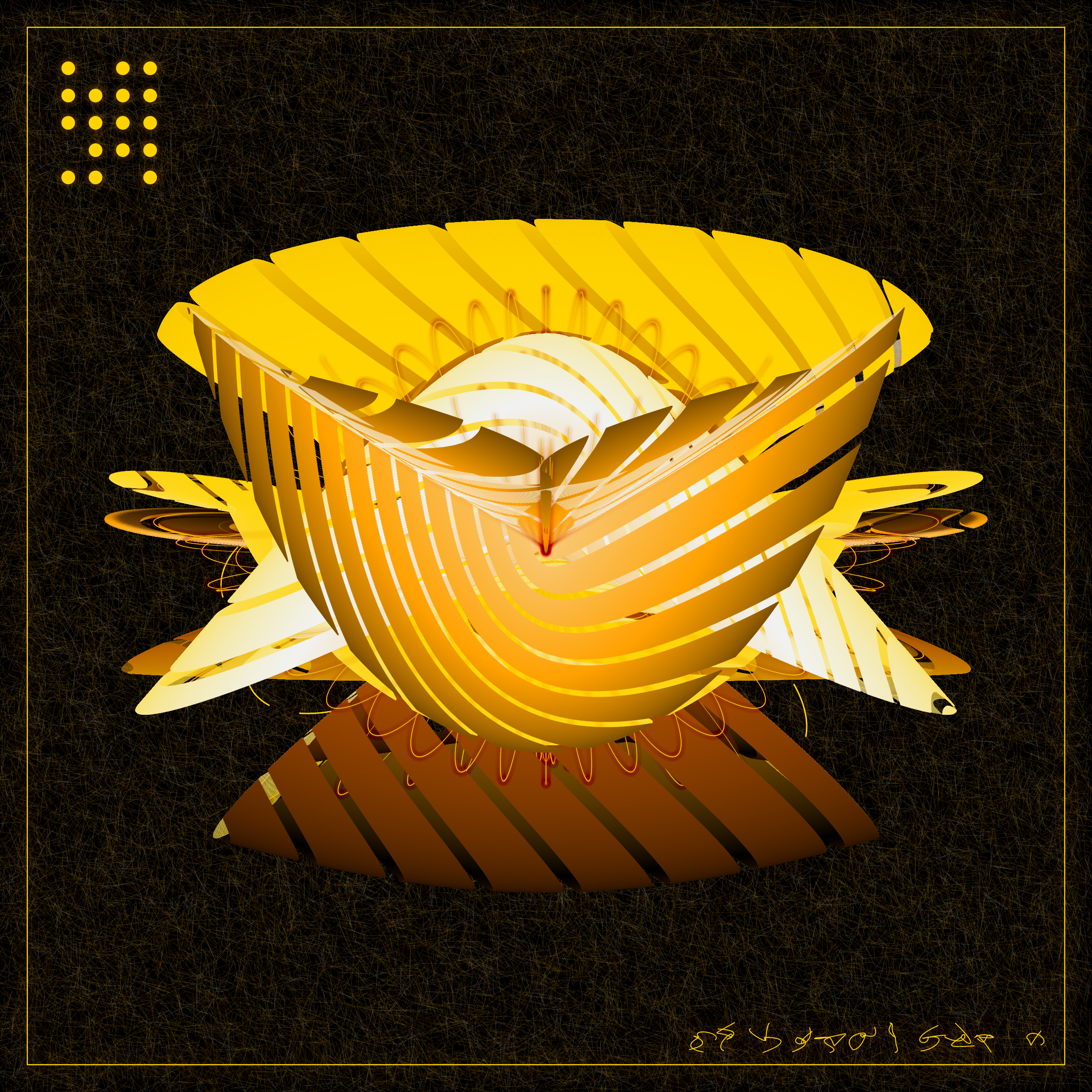 Art Blocks - Art Blocks v2 - Alien Insects #52 - NFT # 137000052