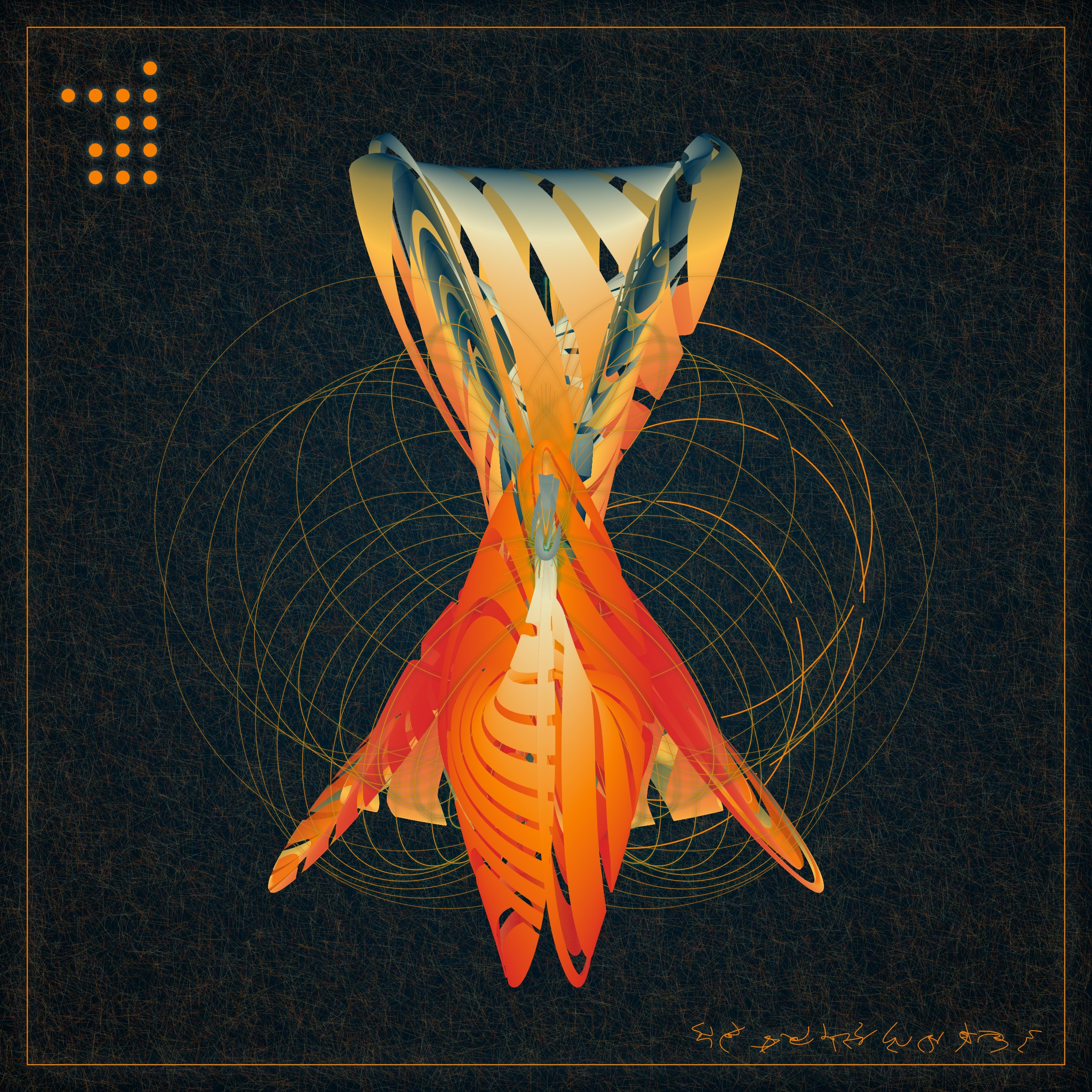 Art Blocks - Art Blocks v2 - Alien Insects #56 - NFT # 137000056