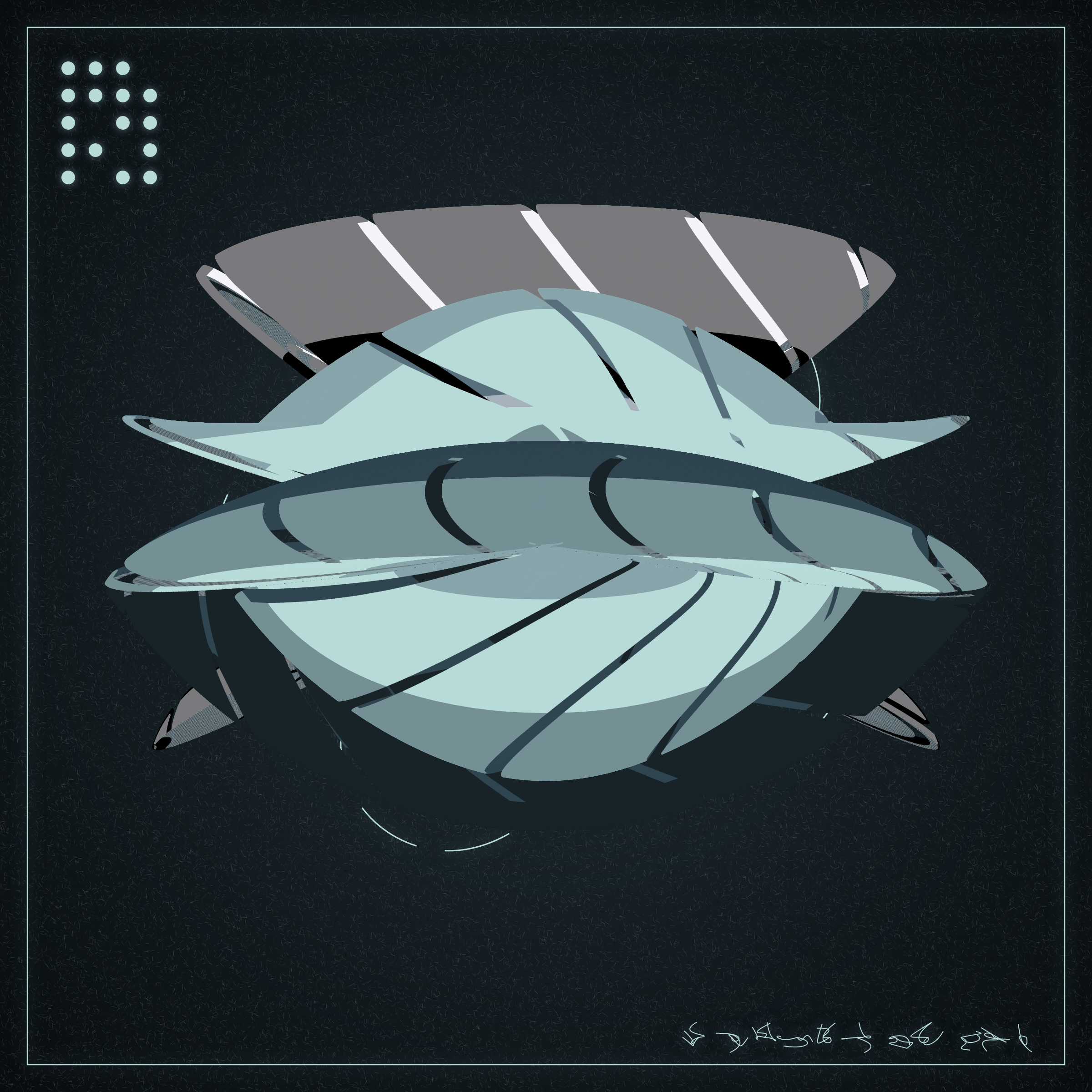 Art Blocks - Art Blocks v2 - Alien Insects #57 - NFT # 137000057