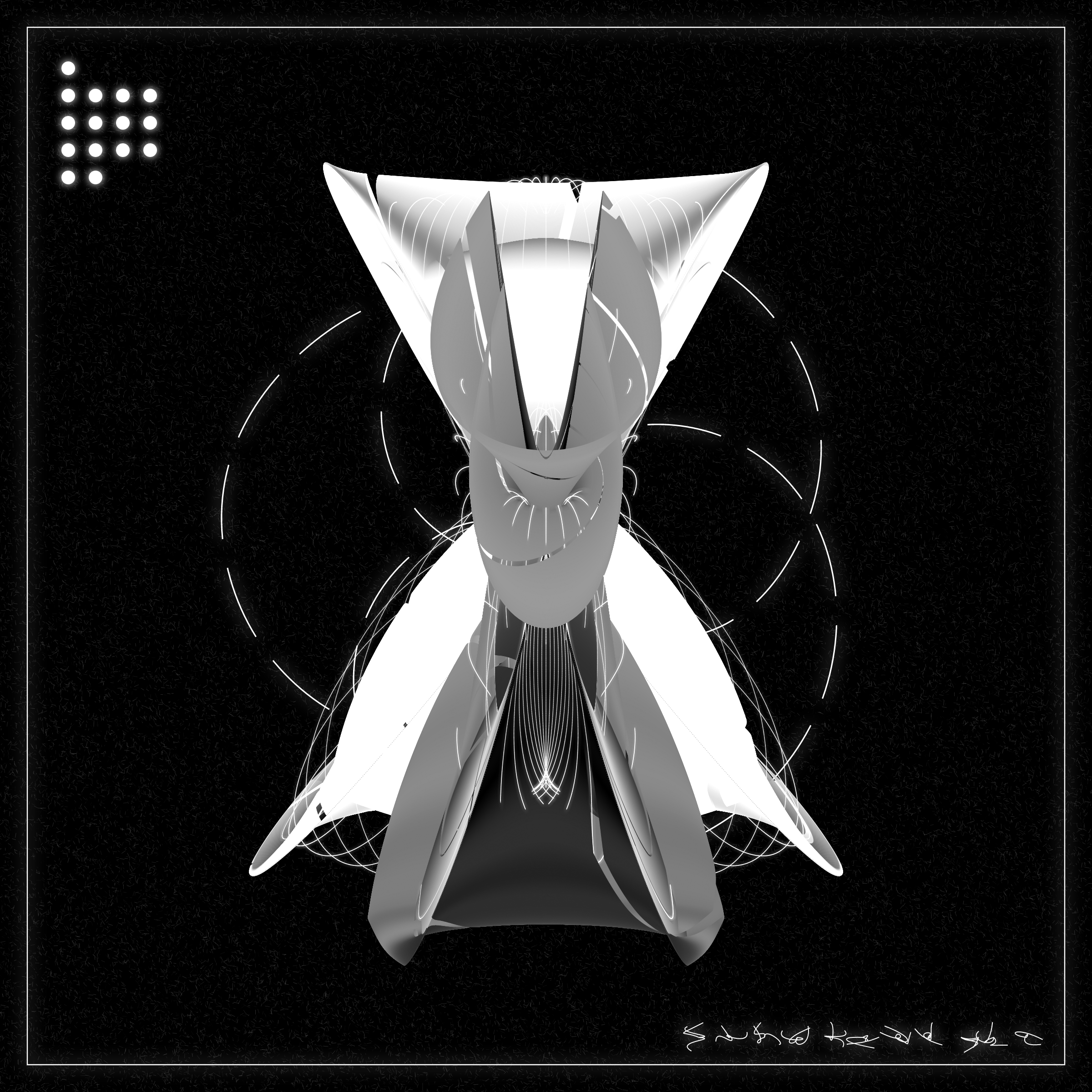 Art Blocks - Art Blocks v2 - Alien Insects #58 - NFT # 137000058