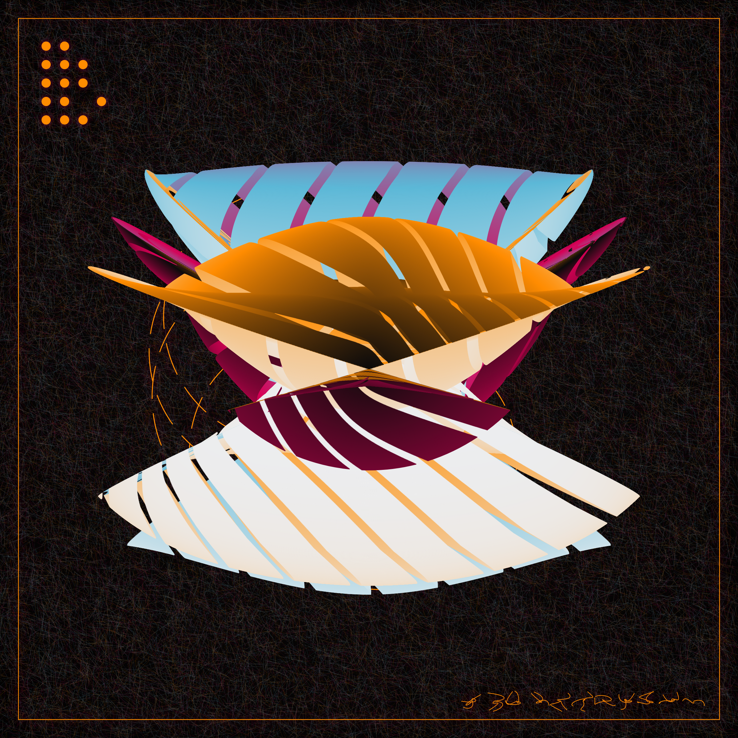 Art Blocks - Art Blocks v2 - Alien Insects #62 - NFT # 137000062