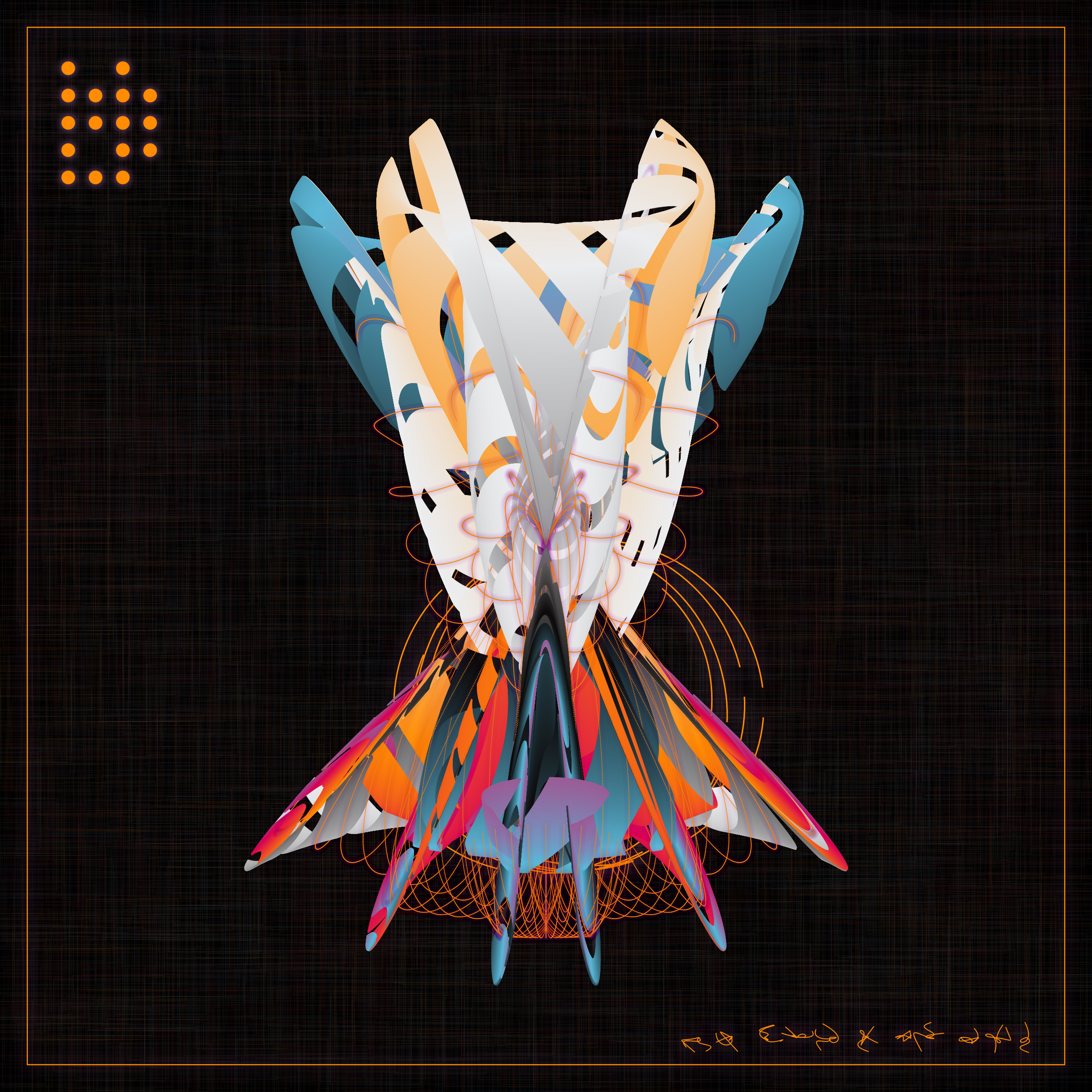 Art Blocks - Art Blocks v2 - Alien Insects #73 - NFT # 137000073