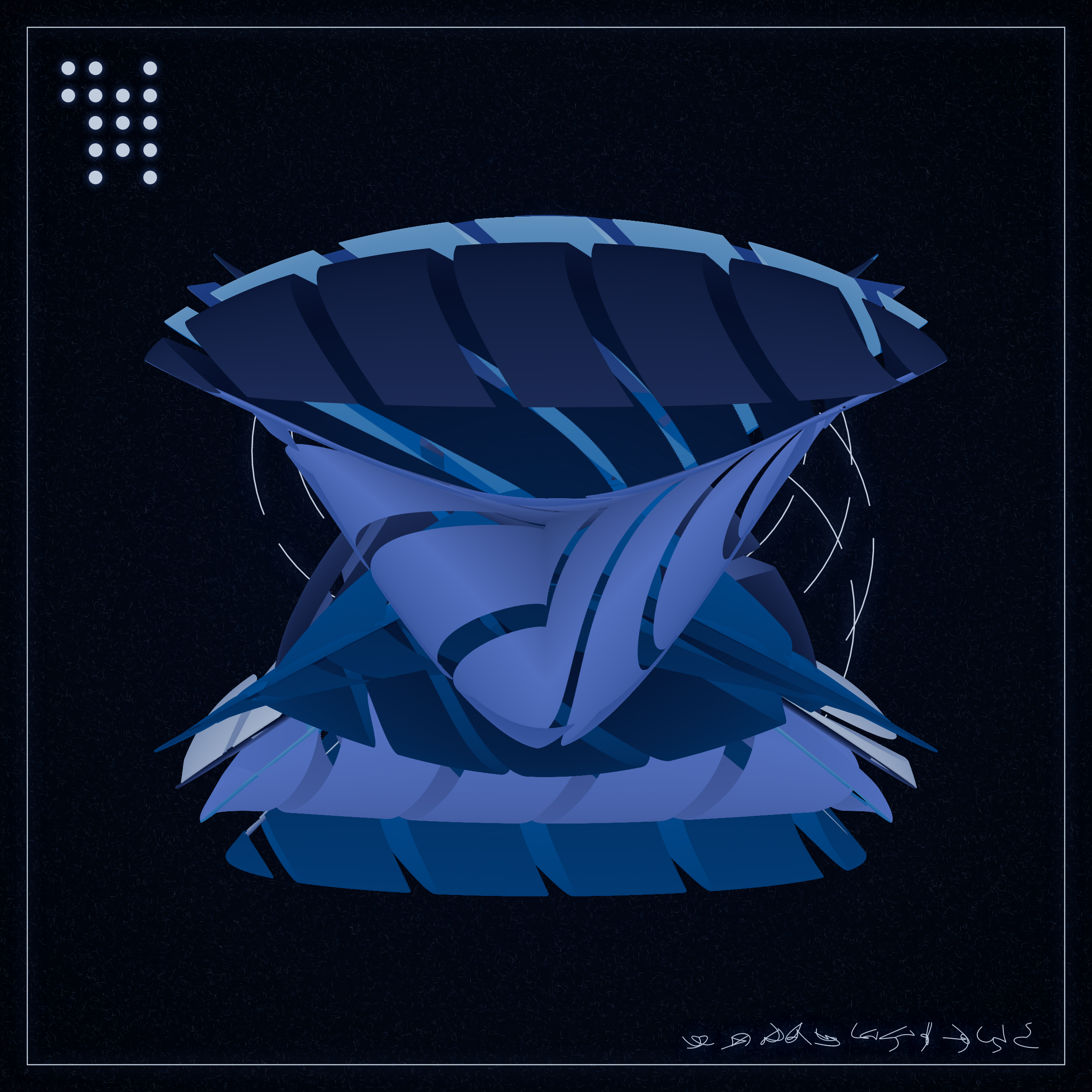 Art Blocks - Art Blocks v2 - Alien Insects #75 - NFT # 137000075