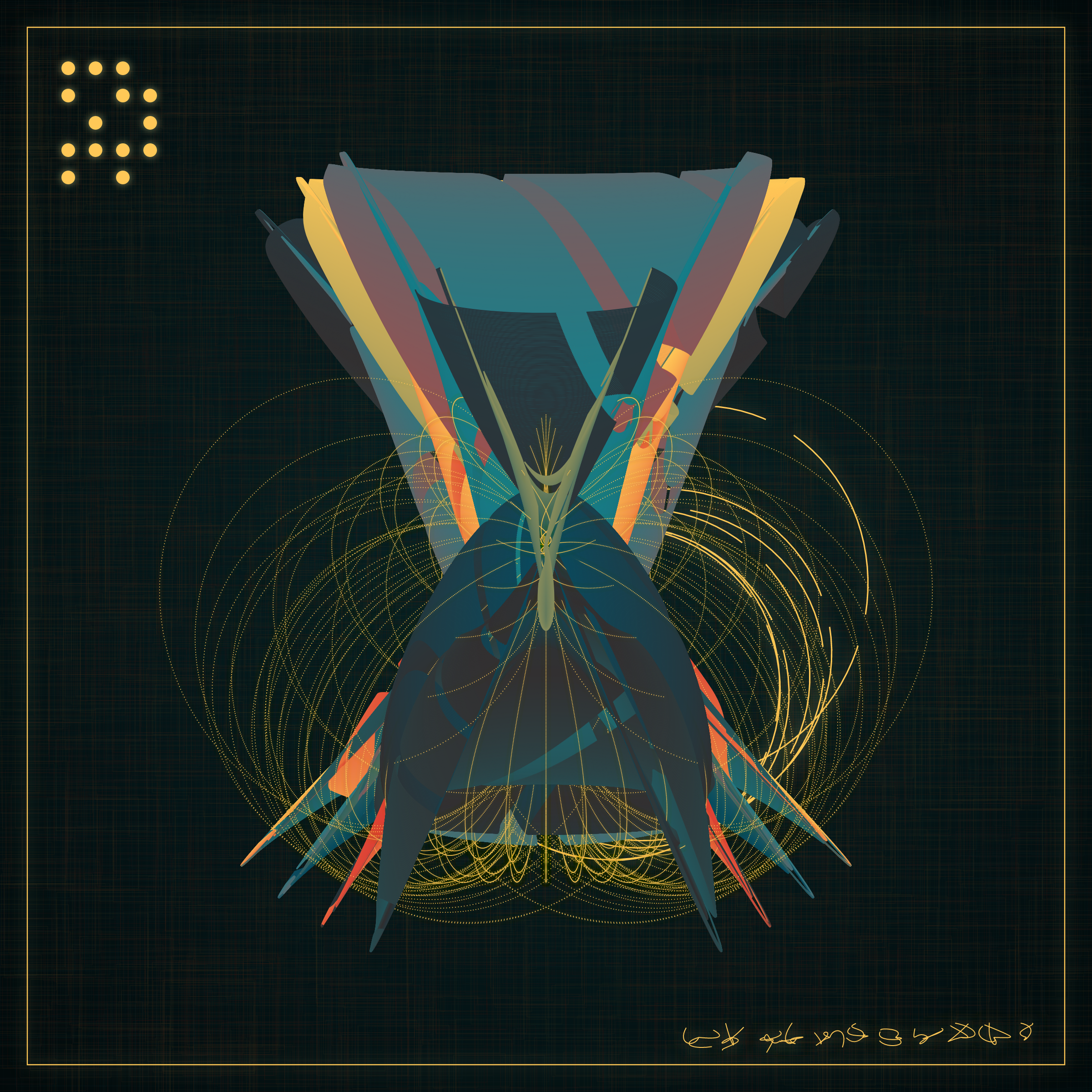 Art Blocks - Art Blocks v2 - Alien Insects #76 - NFT # 137000076