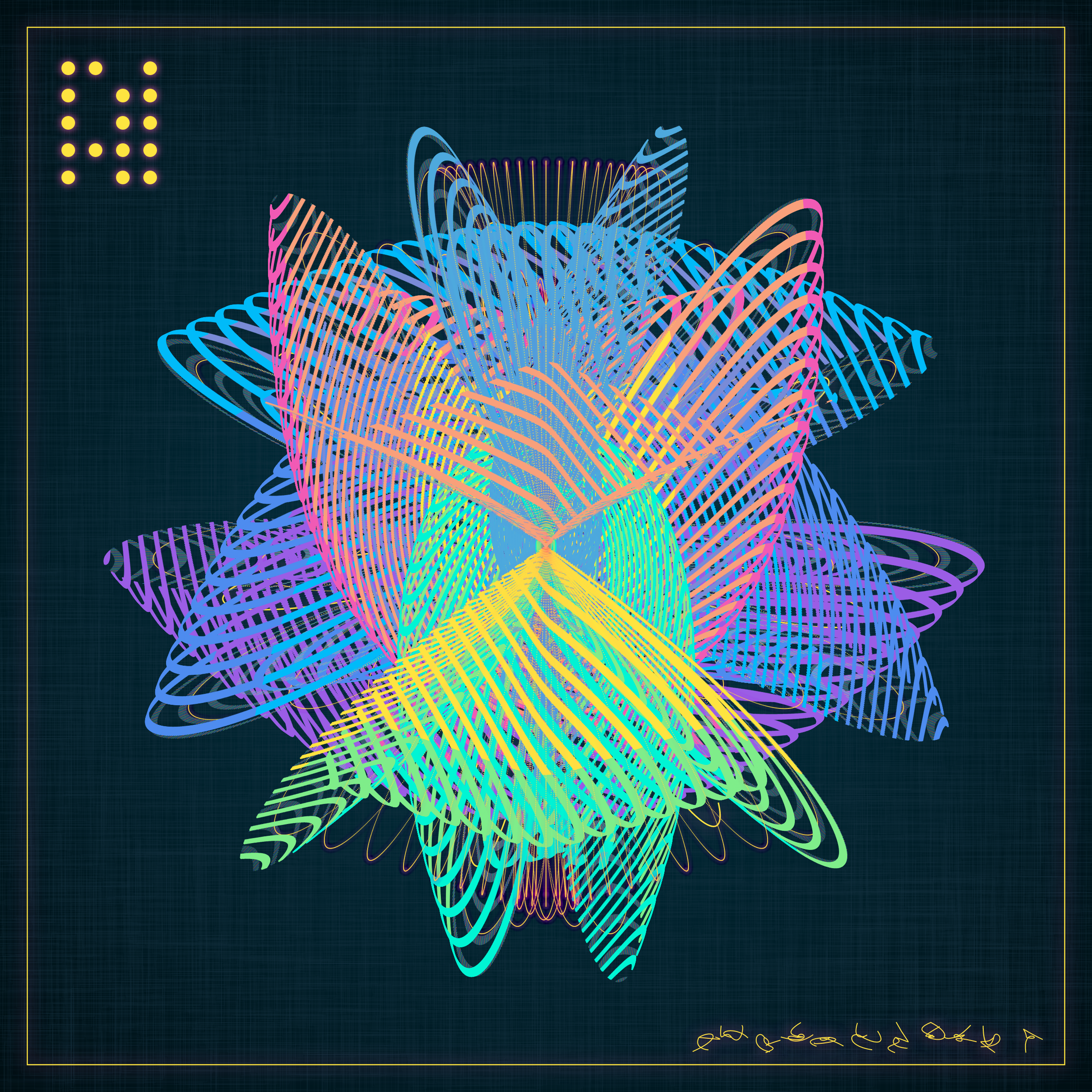 Art Blocks - Art Blocks v2 - Alien Insects #77 - NFT # 137000077