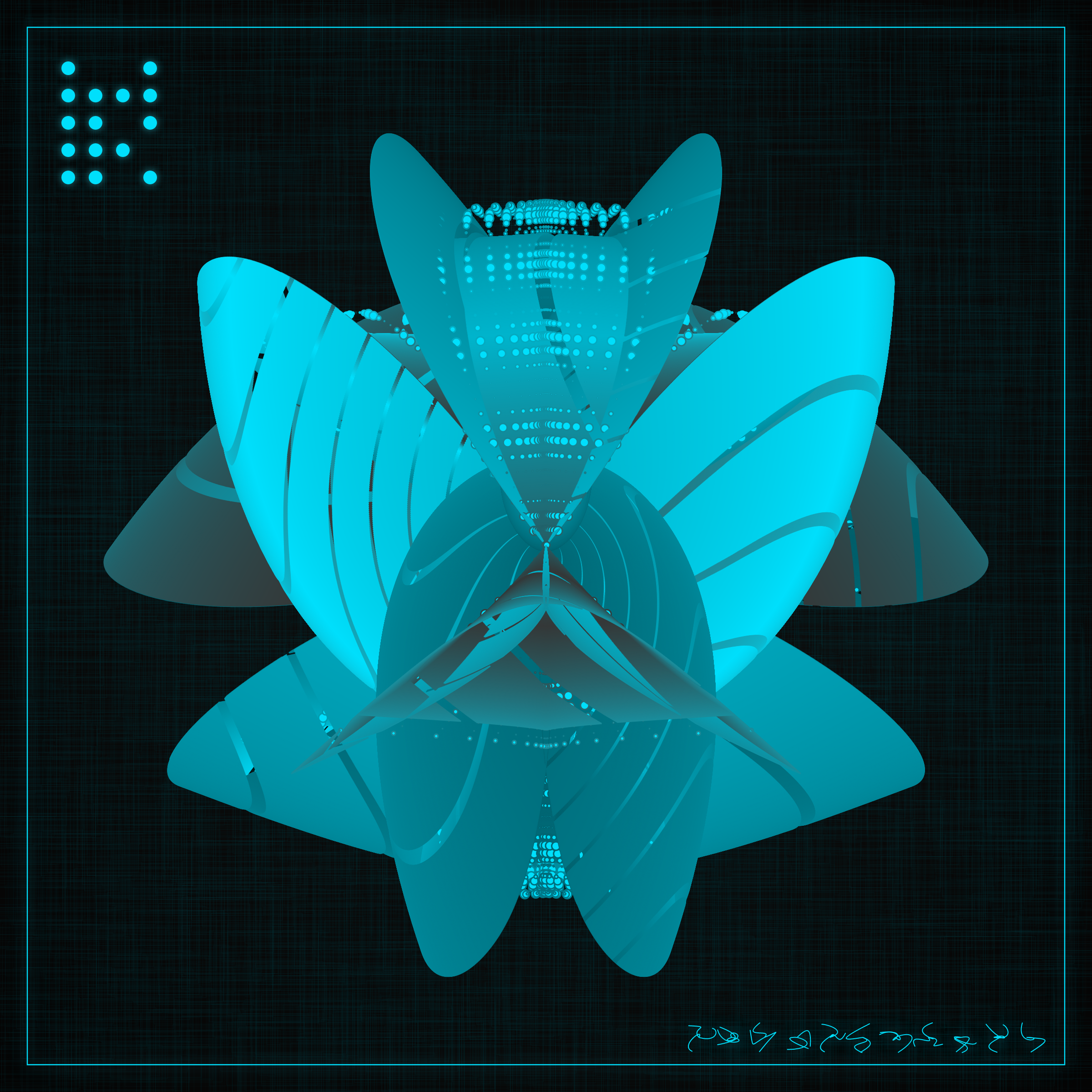 Art Blocks - Art Blocks v2 - Alien Insects #79 - NFT # 137000079