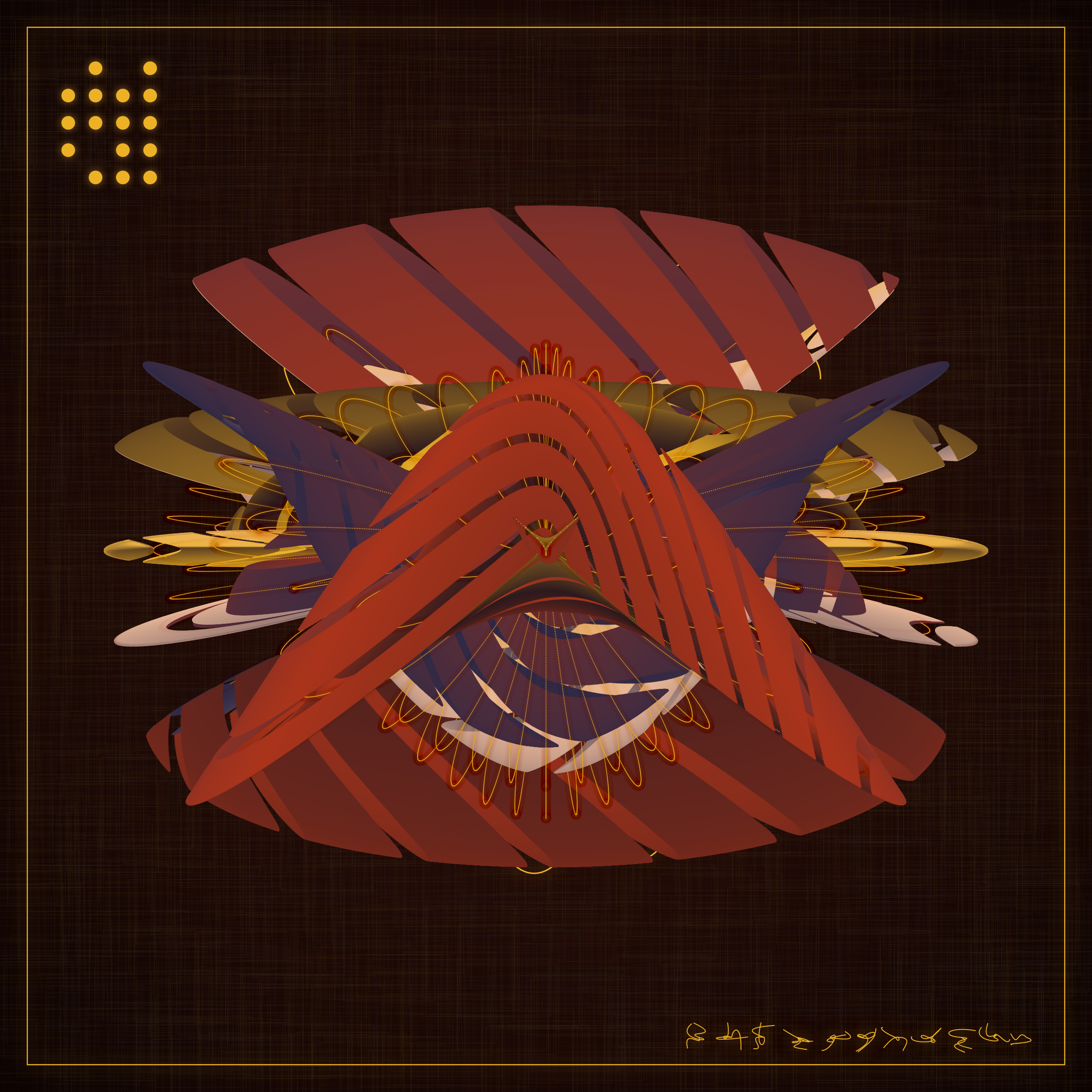 Art Blocks - Art Blocks v2 - Alien Insects #83 - NFT # 137000083