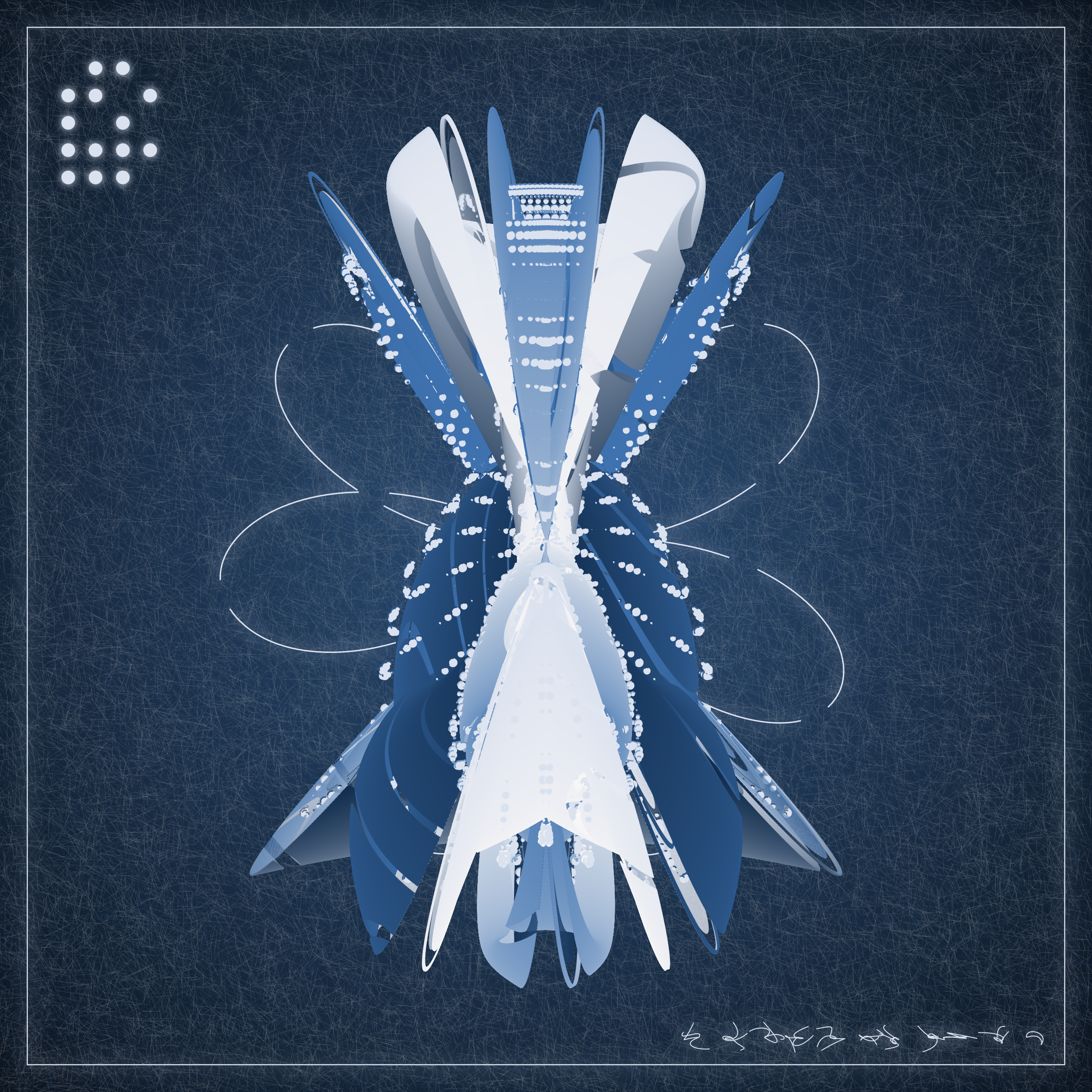 Art Blocks - Art Blocks v2 - Alien Insects #84 - NFT # 137000084