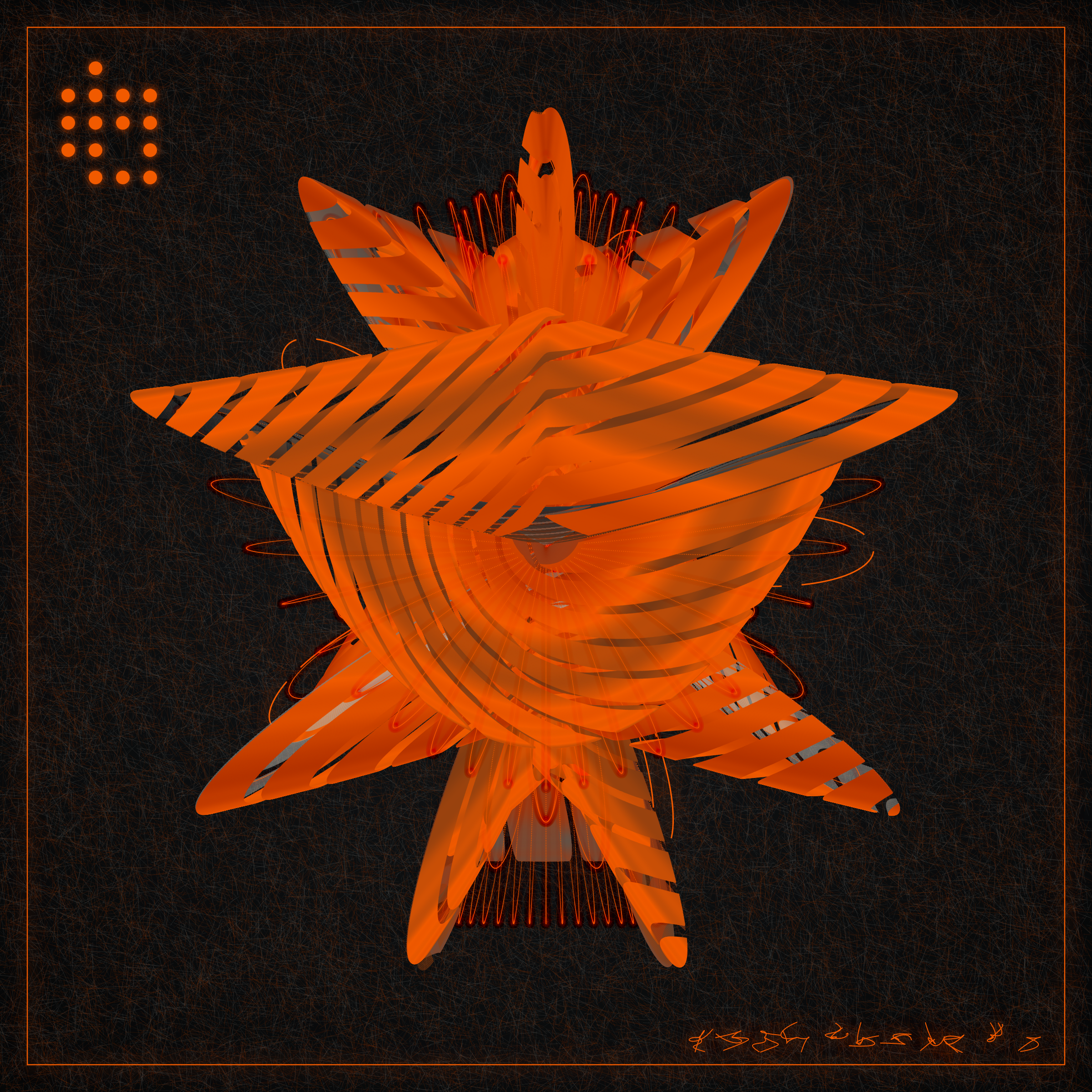 Art Blocks - Art Blocks v2 - Alien Insects #88 - NFT # 137000088