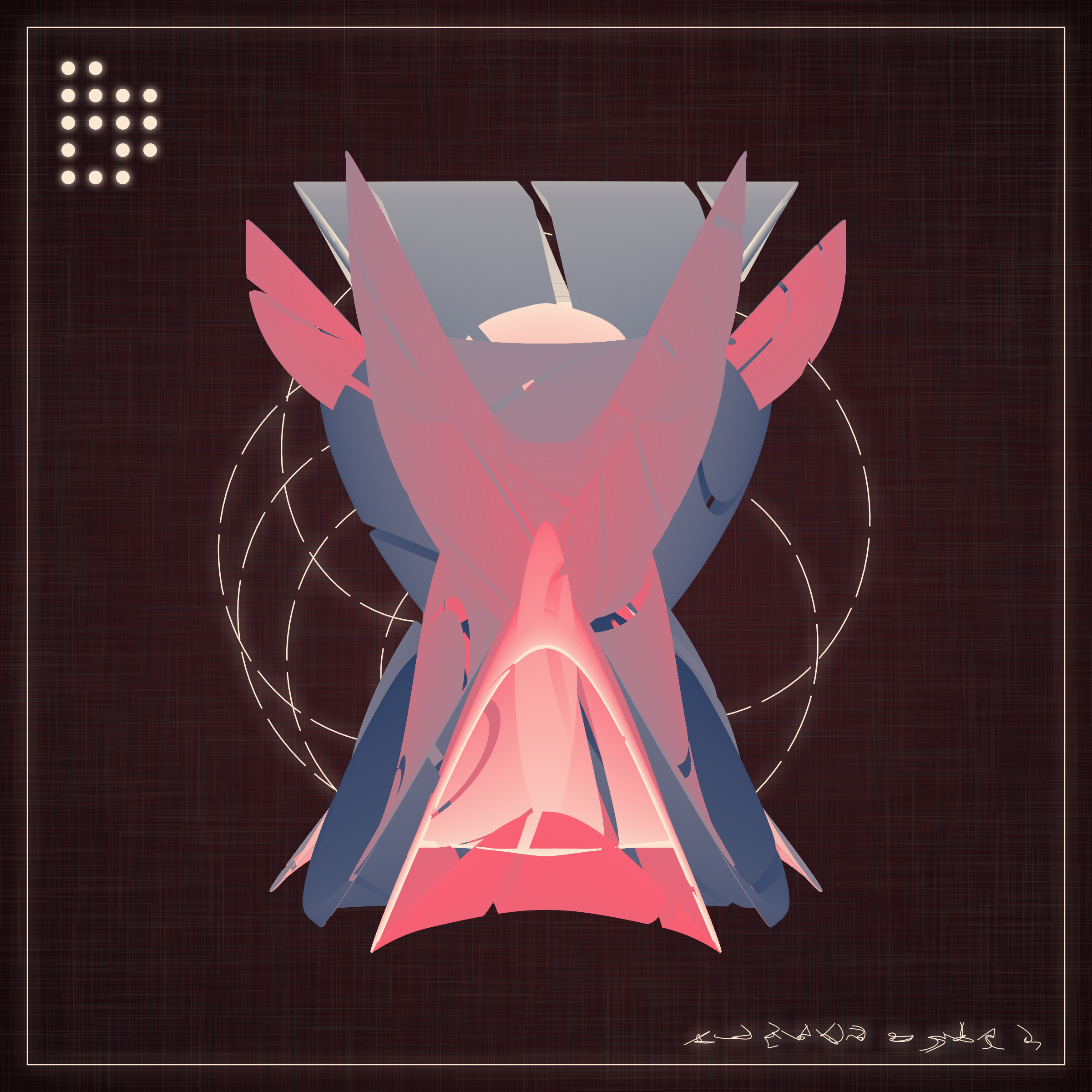 Art Blocks - Art Blocks v2 - Alien Insects #89 - NFT # 137000089