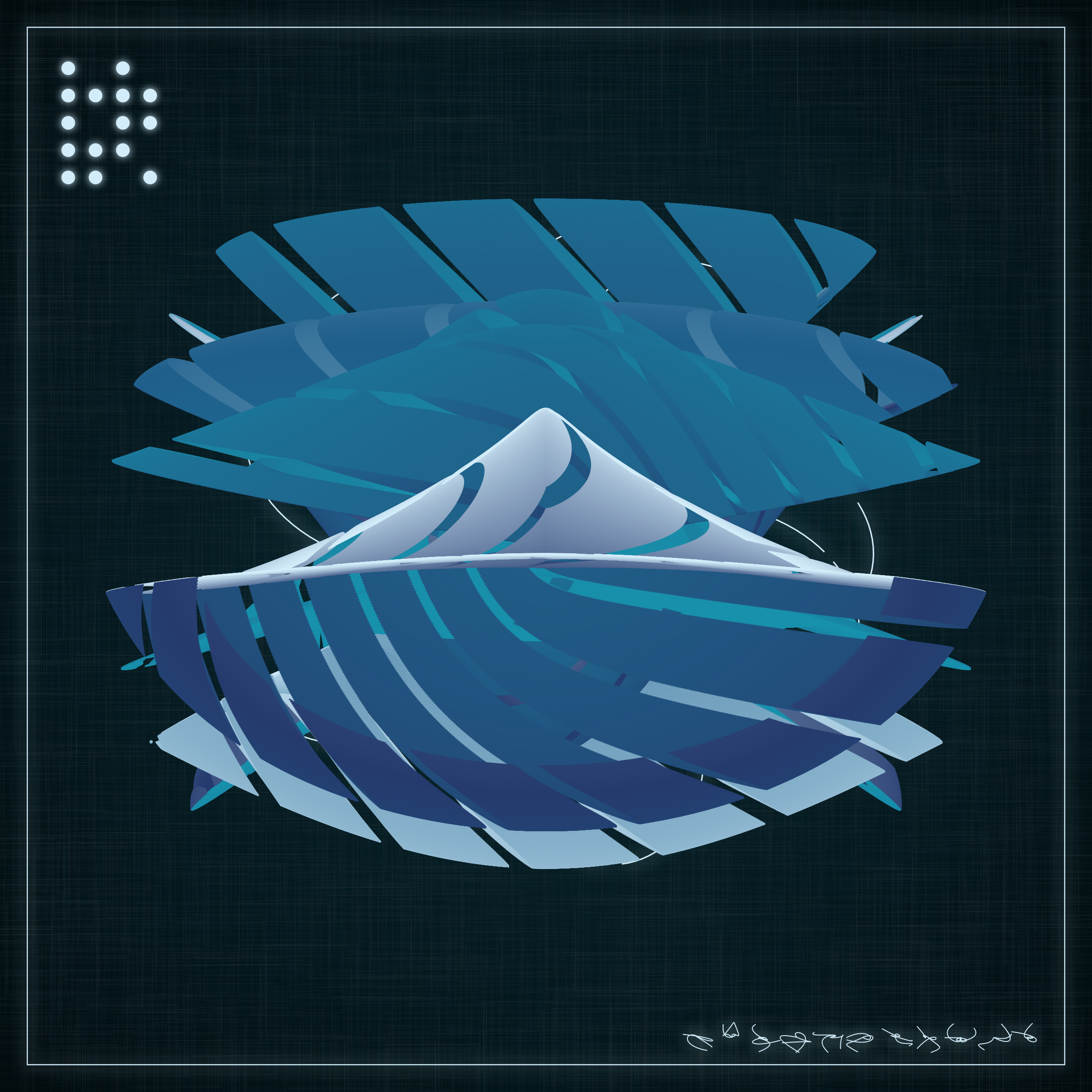 Art Blocks - Art Blocks v2 - Alien Insects #91 - NFT # 137000091