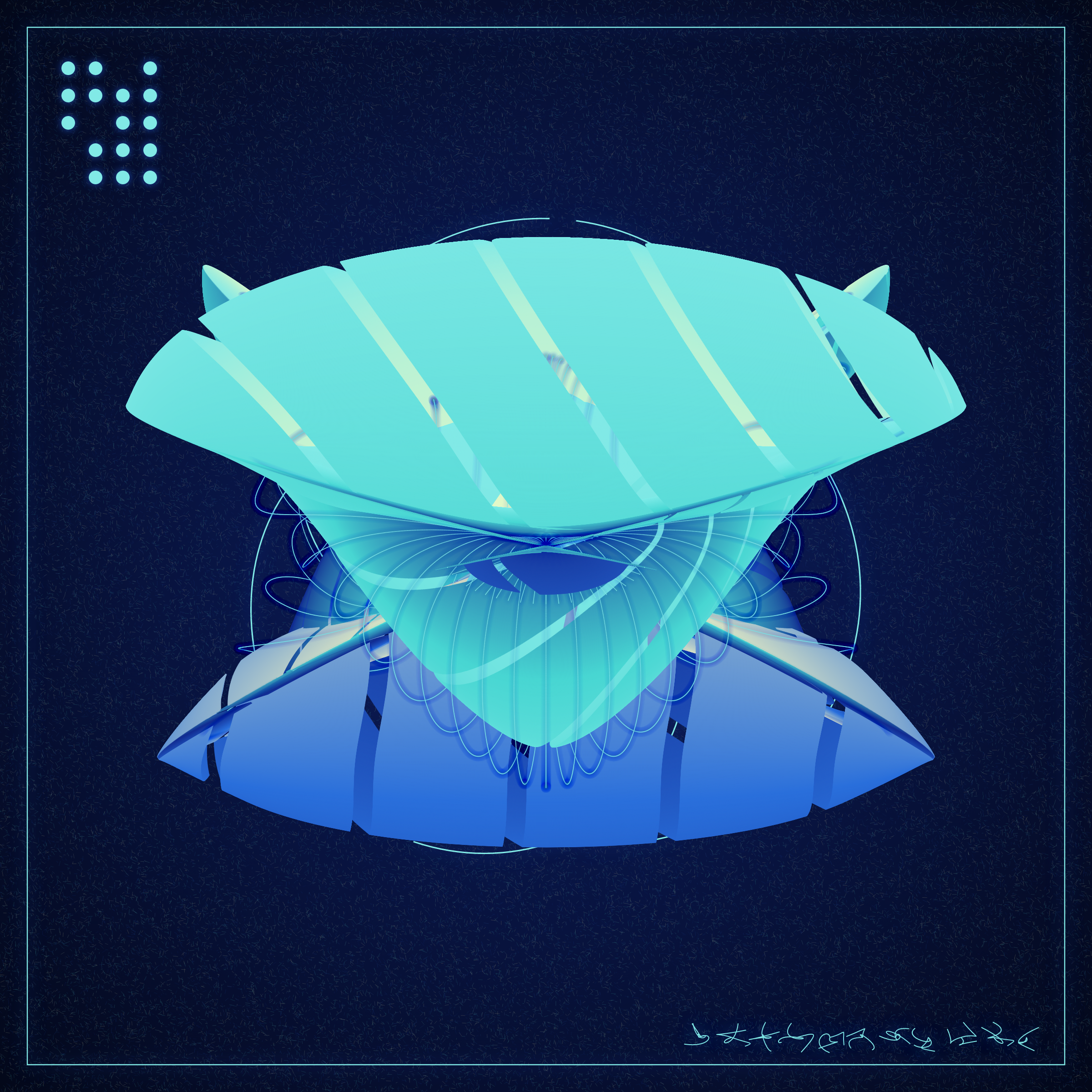 Art Blocks - Art Blocks v2 - Alien Insects #96 - NFT # 137000096