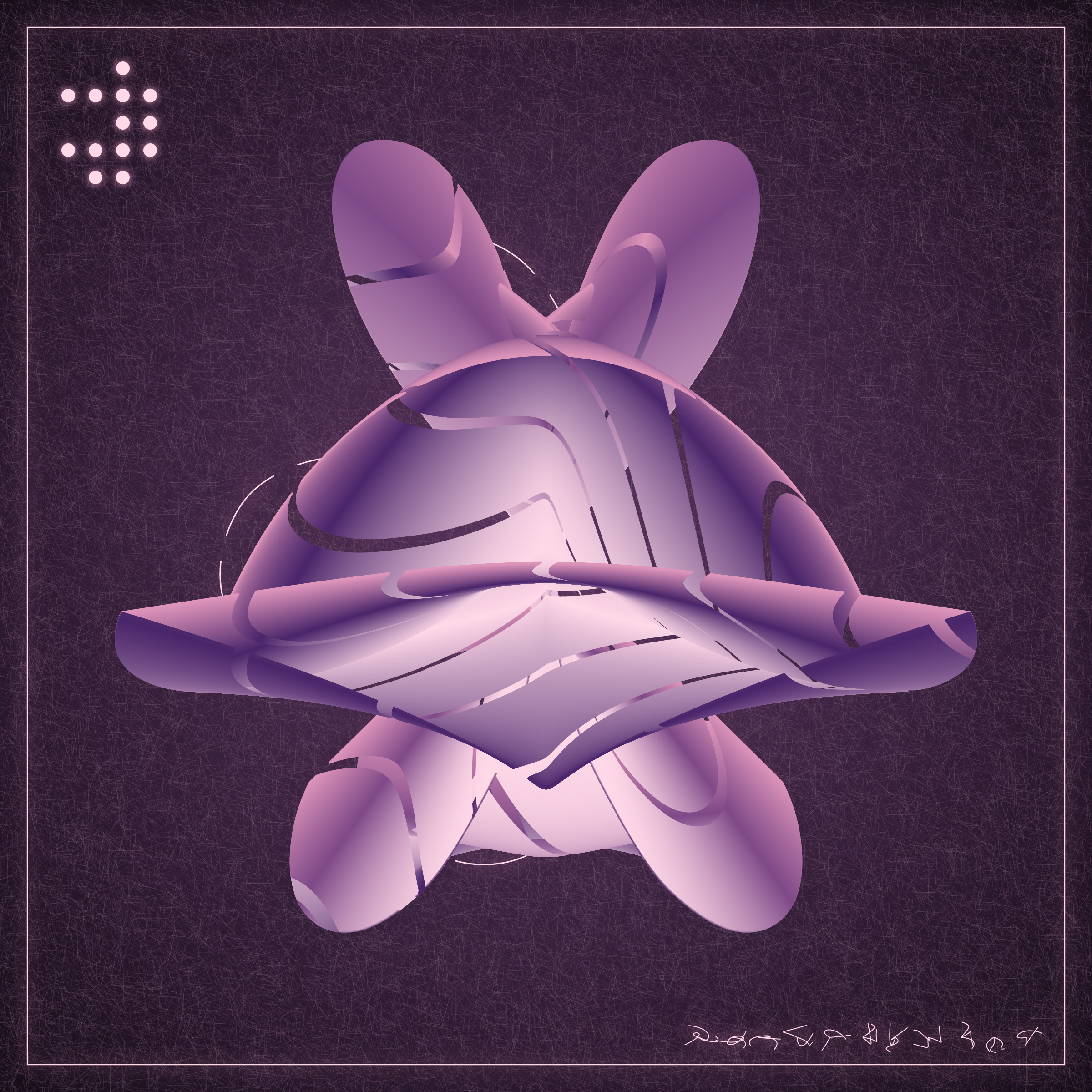 Art Blocks - Art Blocks v2 - Alien Insects #101 - NFT # 137000101